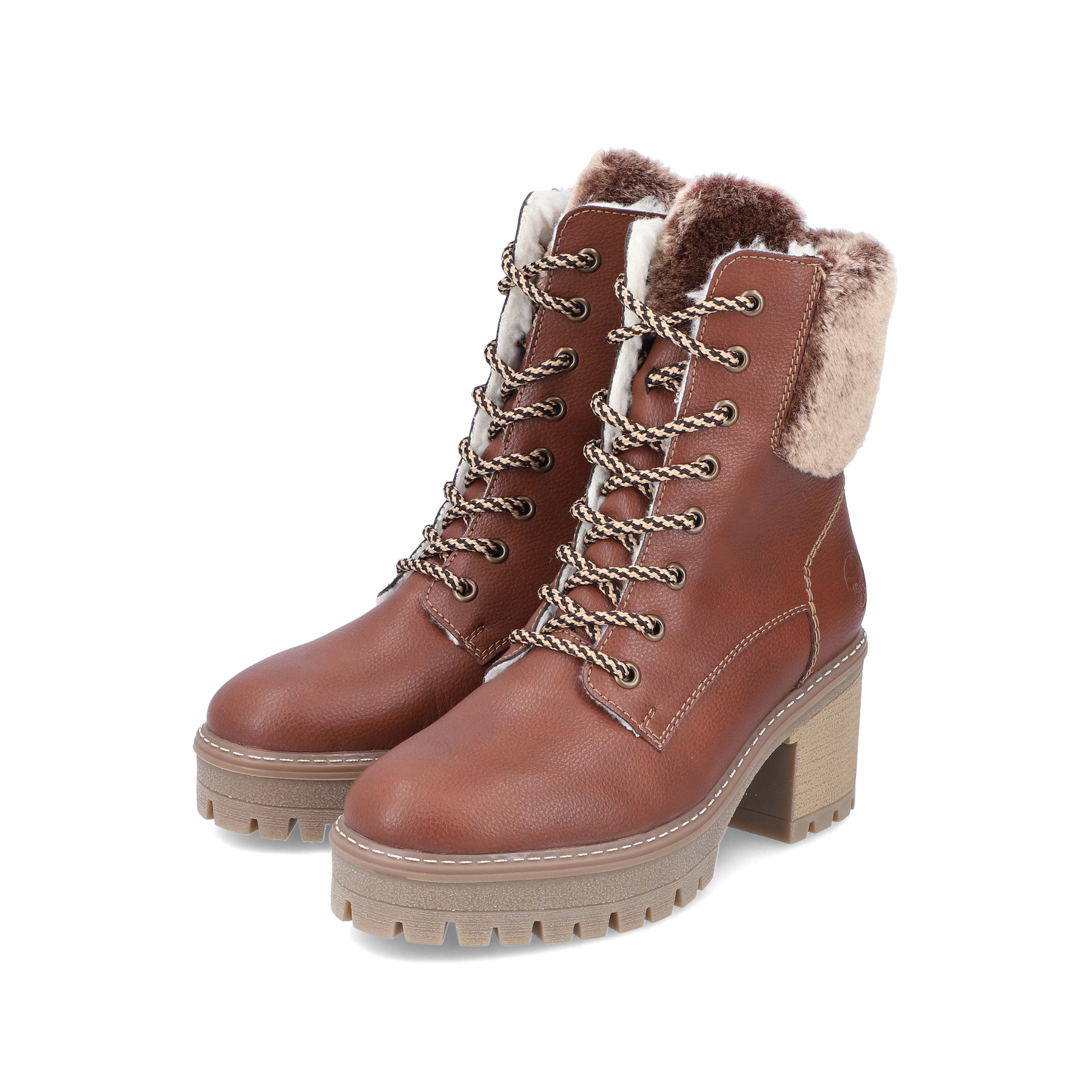 Rieker Damen Stiefeletten kaffeebraun