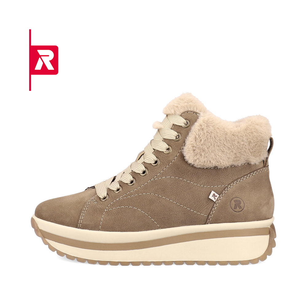 Rieker EVOLUTION Damen Stiefel caramel-brown creme-beige