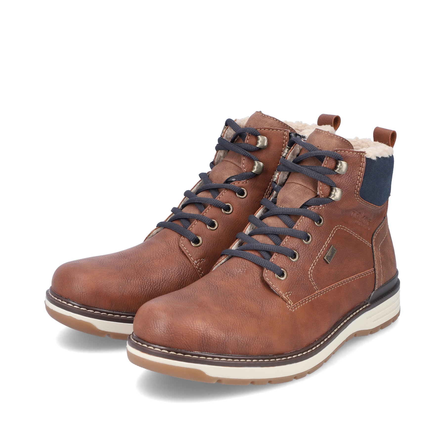 Rieker Herren Schnürstiefel nussbraun