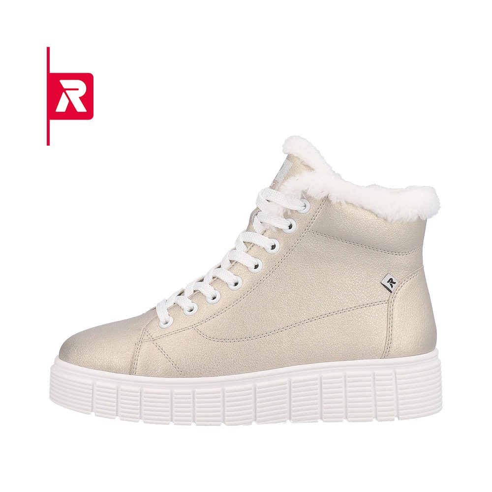 Rieker EVOLUTION Damen Stiefel glittery-gold frost-white