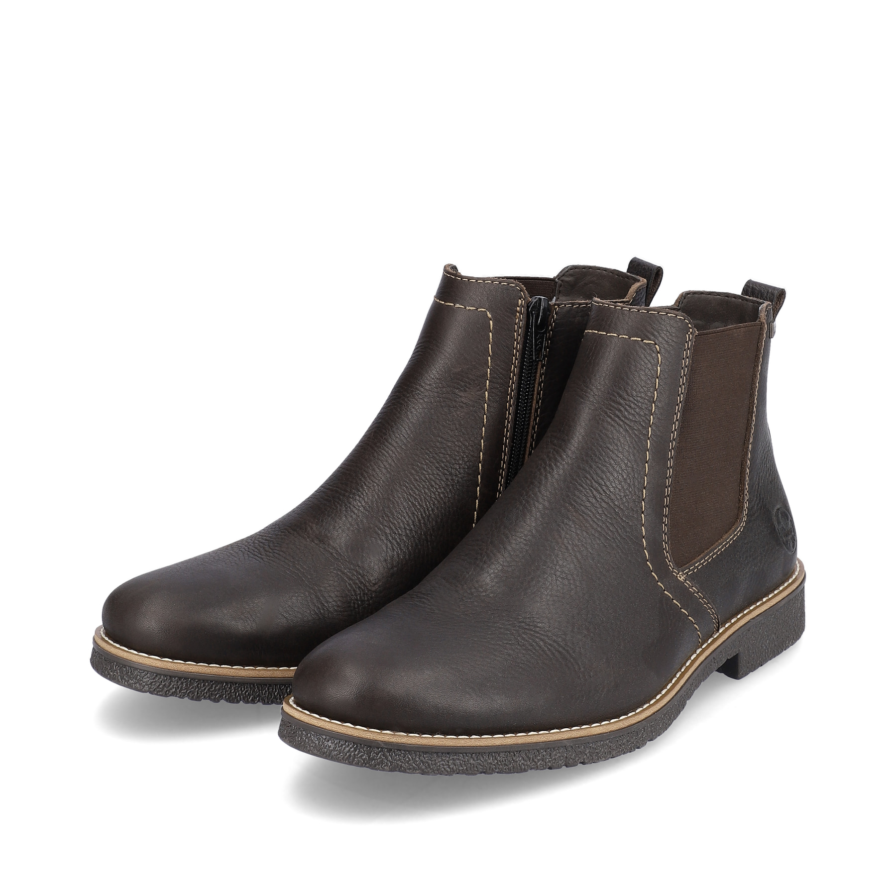 Rieker Herren Chelsea Boots schwarzbraun