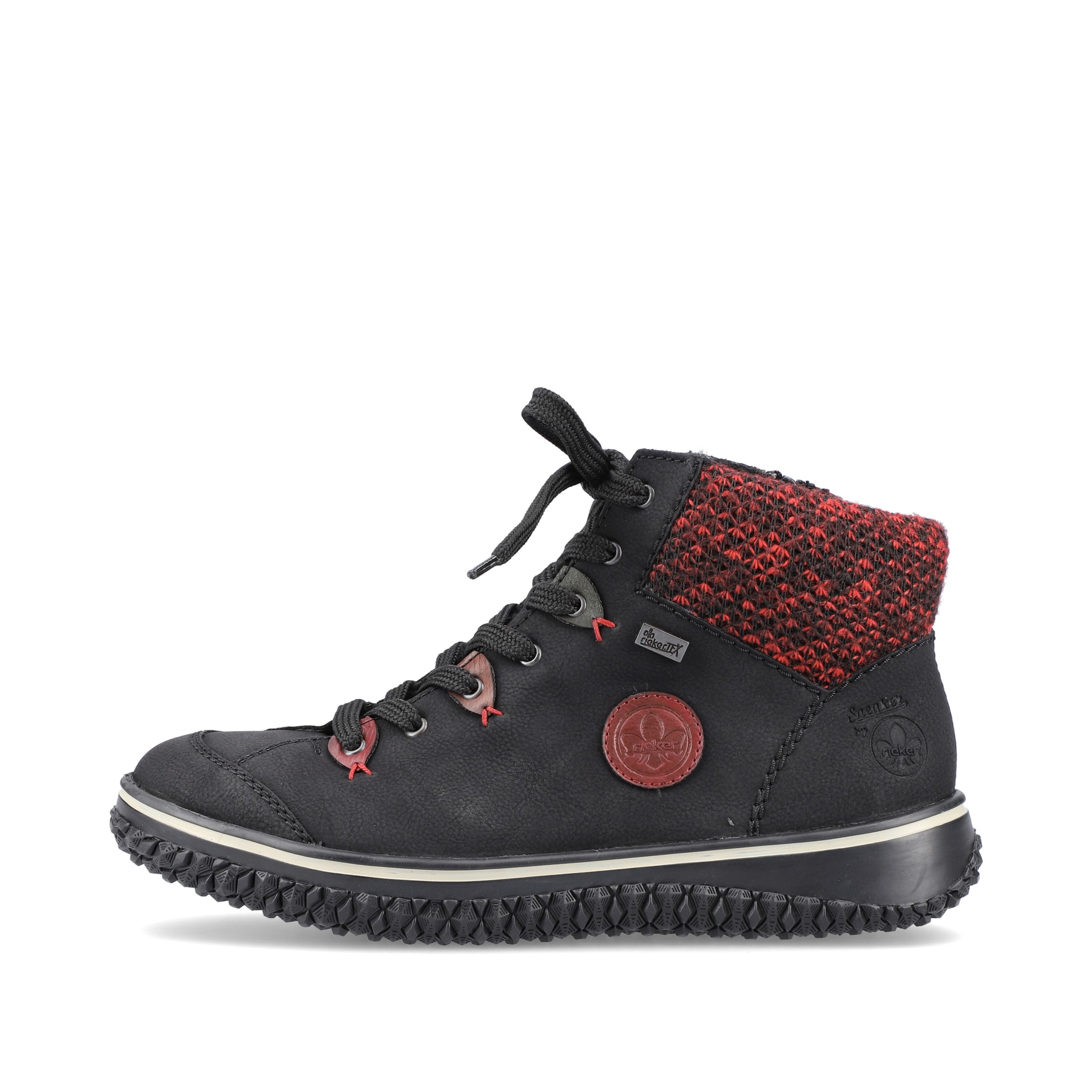 Rieker Damen Schnürschuhe tiefschwarz