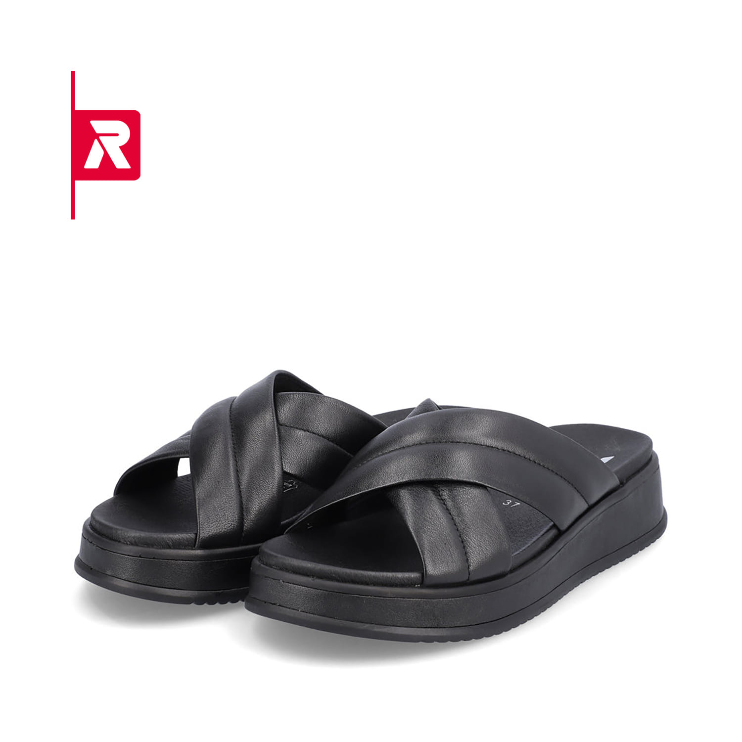 Rieker EVOLUTION Damen Pantoletten midnight black
