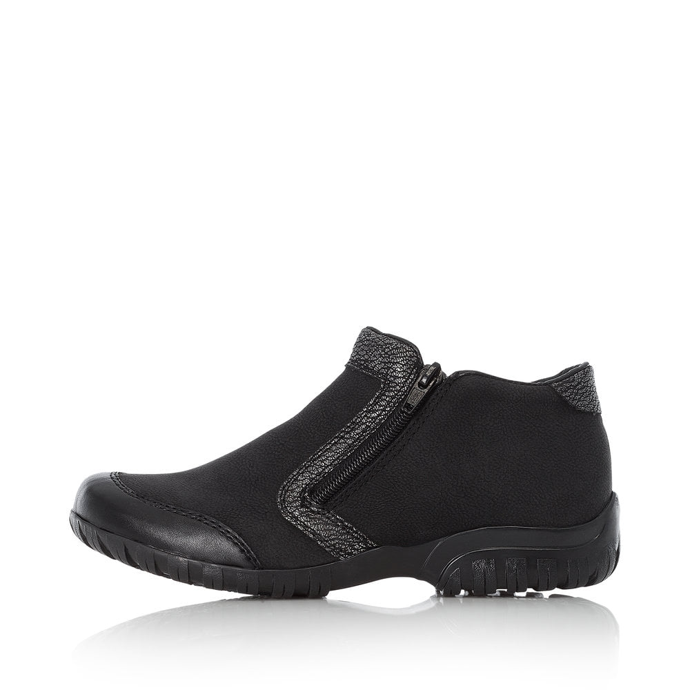 Rieker Damen Slipper asphaltschwarz
