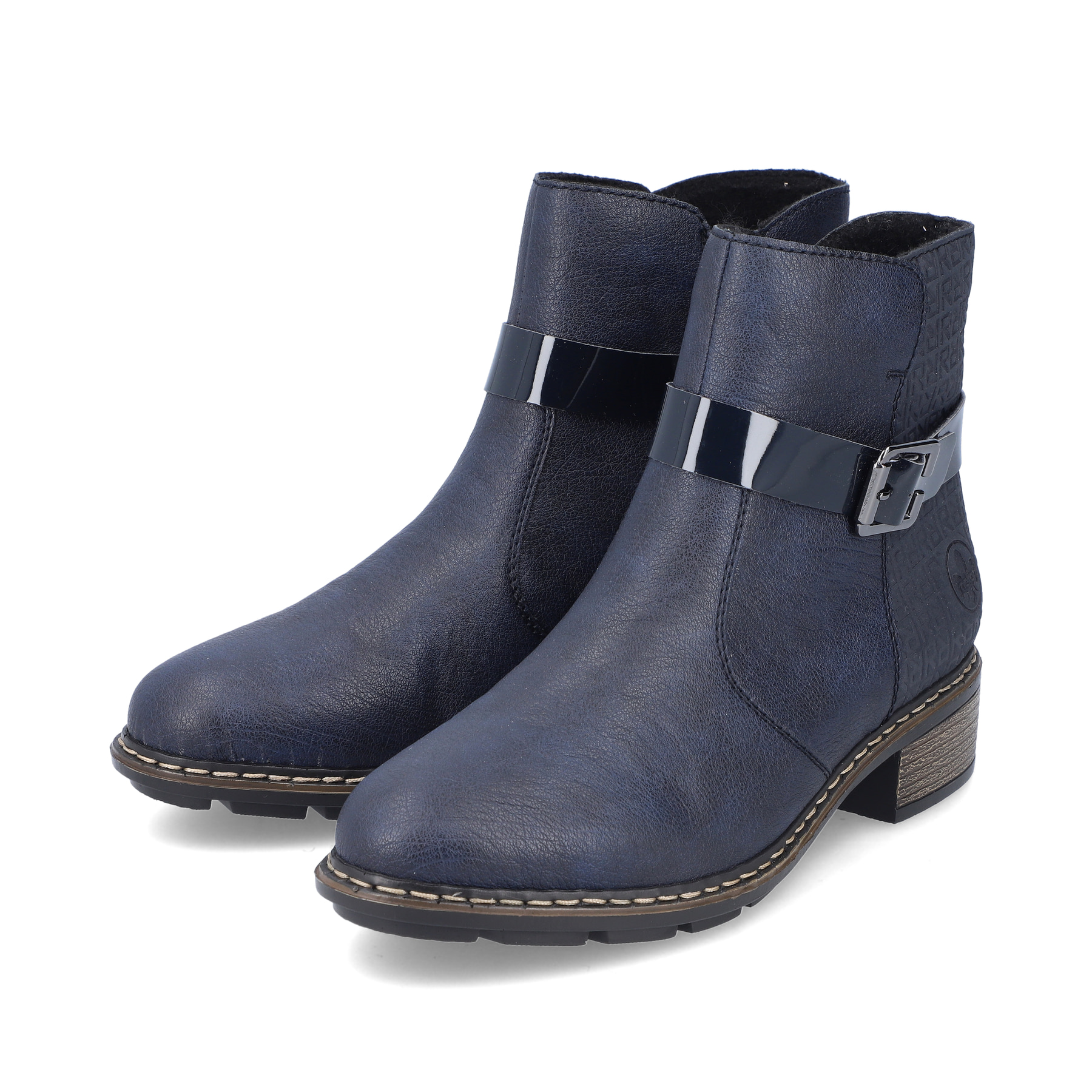 Rieker Damen Kurzstiefel azurblau