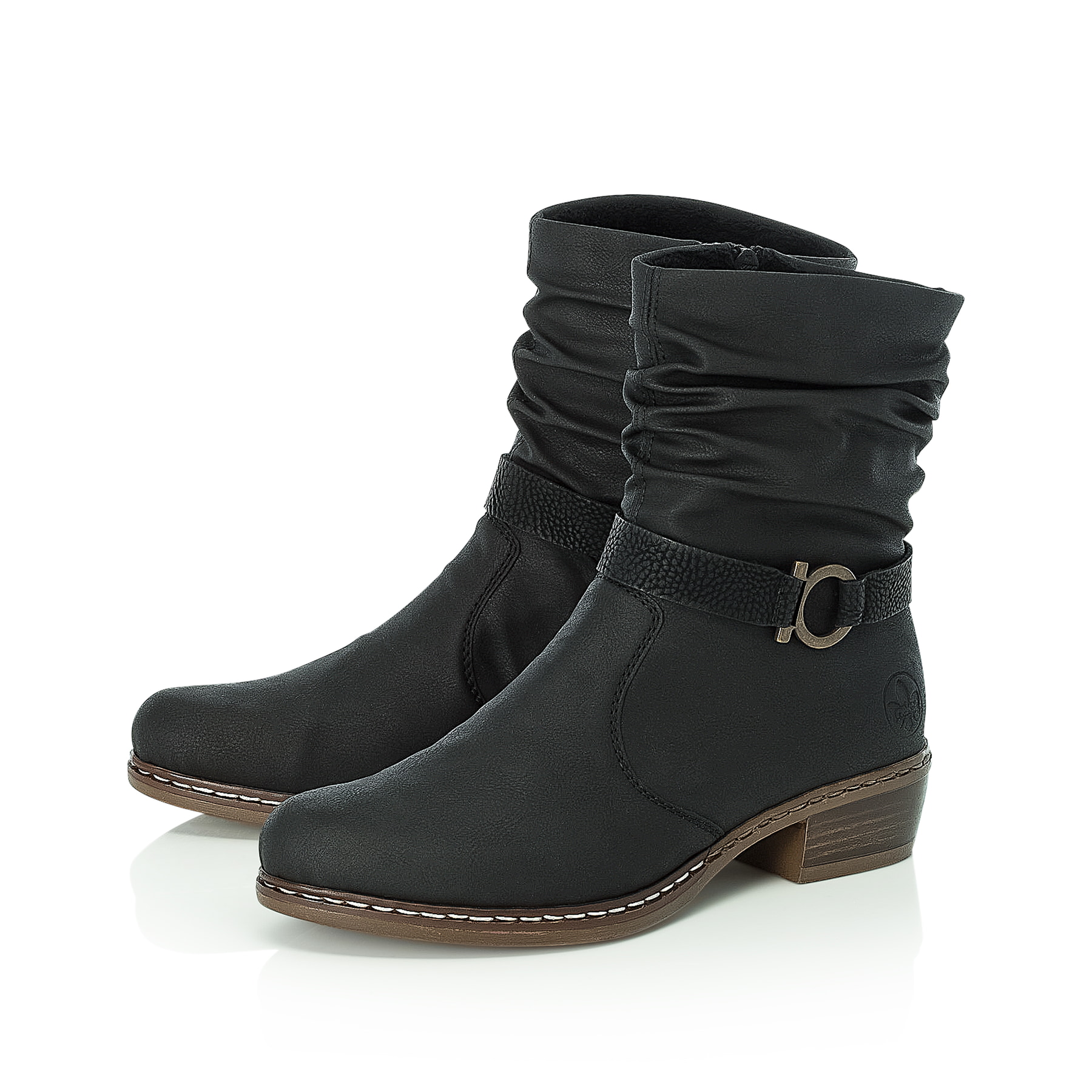 Rieker Damen Stiefeletten tiefschwarz