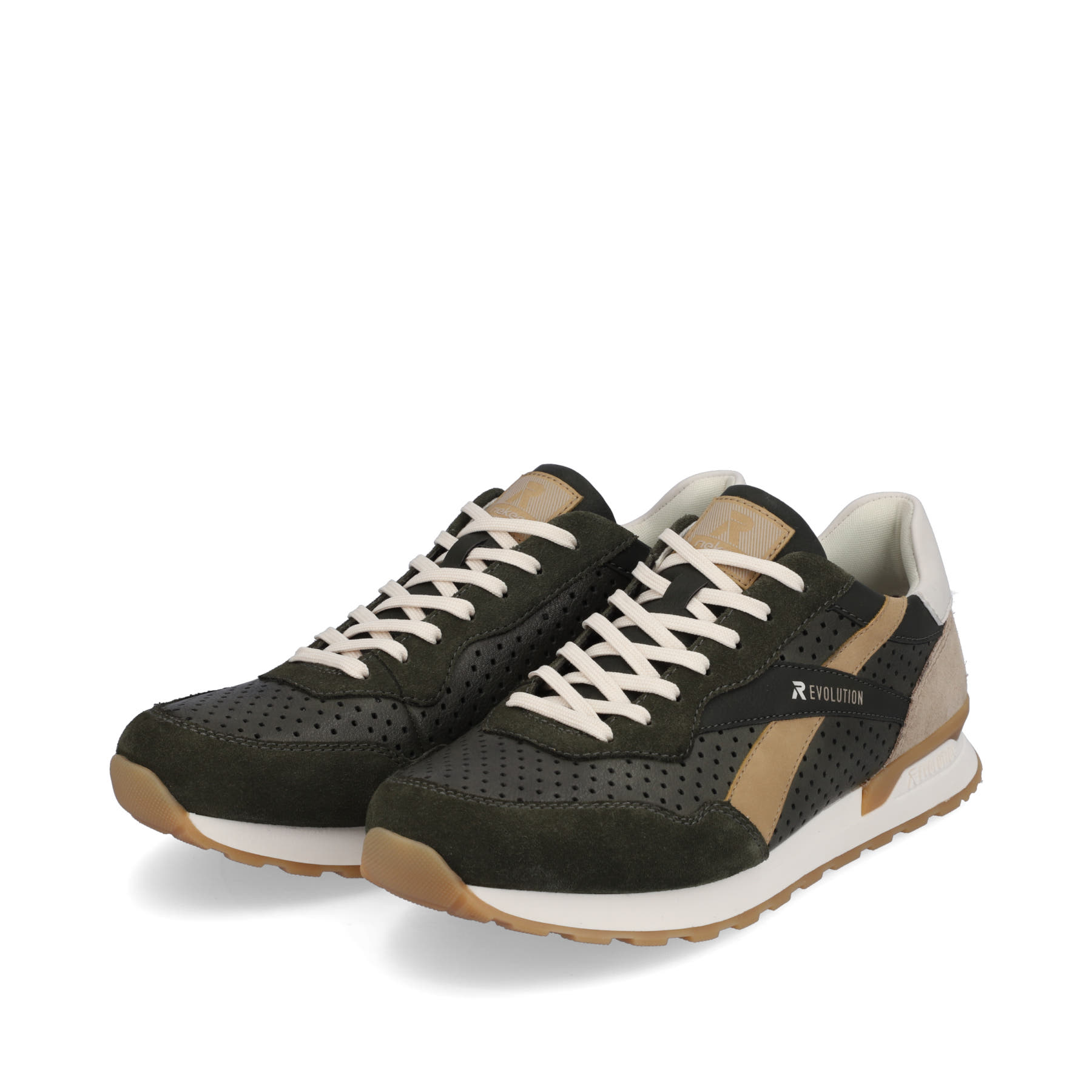 Rieker EVOLUTION Herren Sneaker forest-green clay-beige