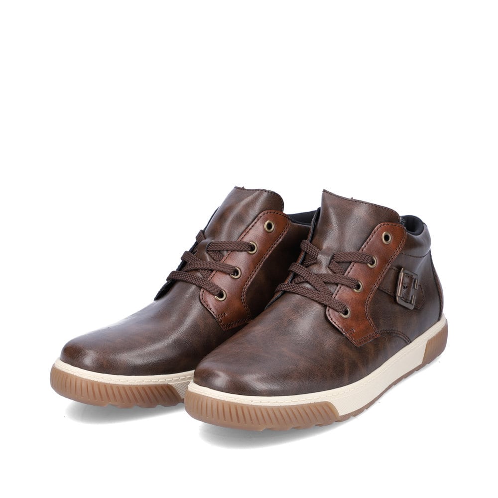 Rieker Herren Schnürstiefel kaffeebraun