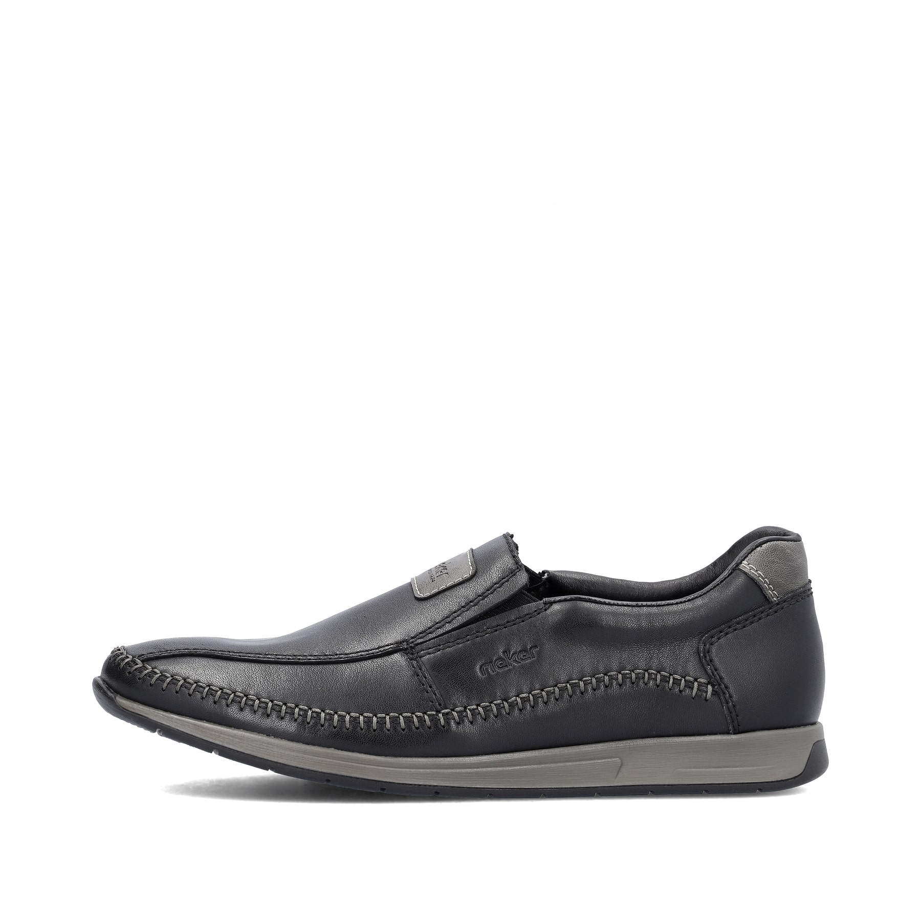 Rieker Herren Slipper tiefschwarz