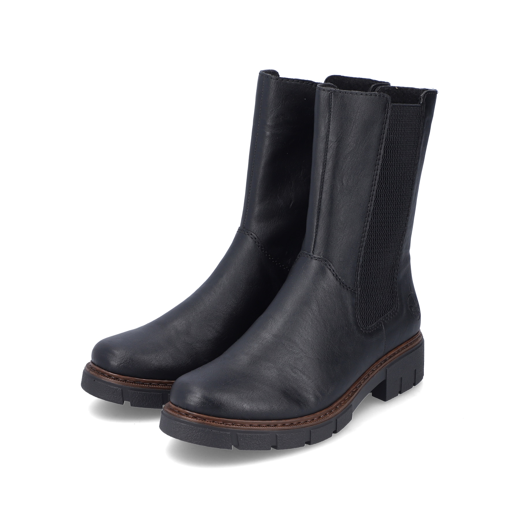 Rieker Damen Chelsea Boots tiefschwarz