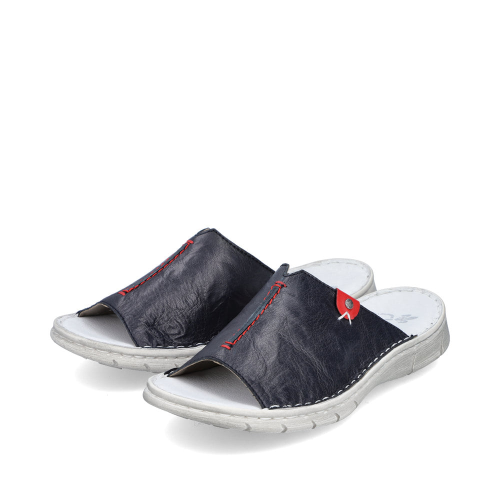Rieker Damen Pantoletten marineblau
