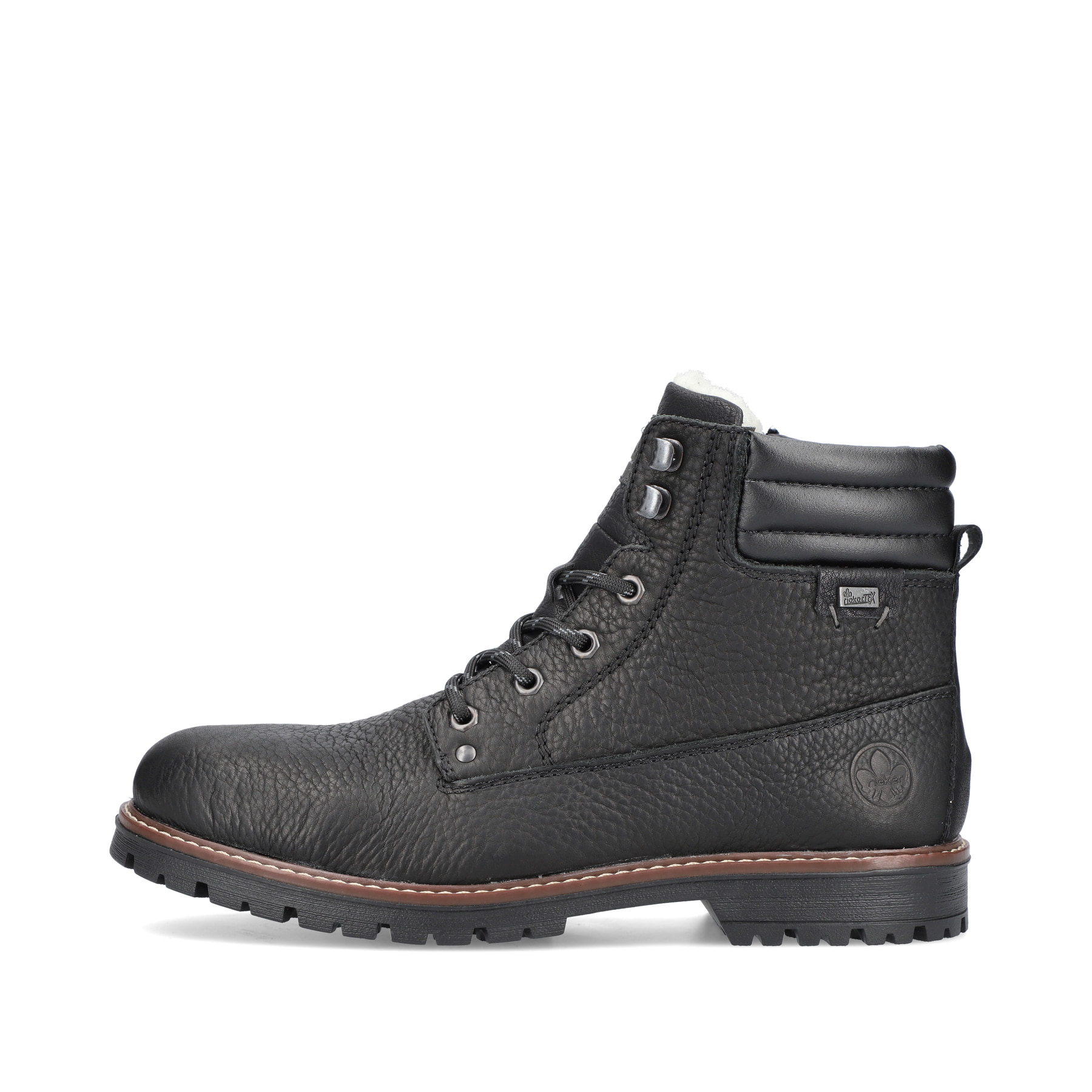 Rieker Herren Schnürstiefel tiefschwarz