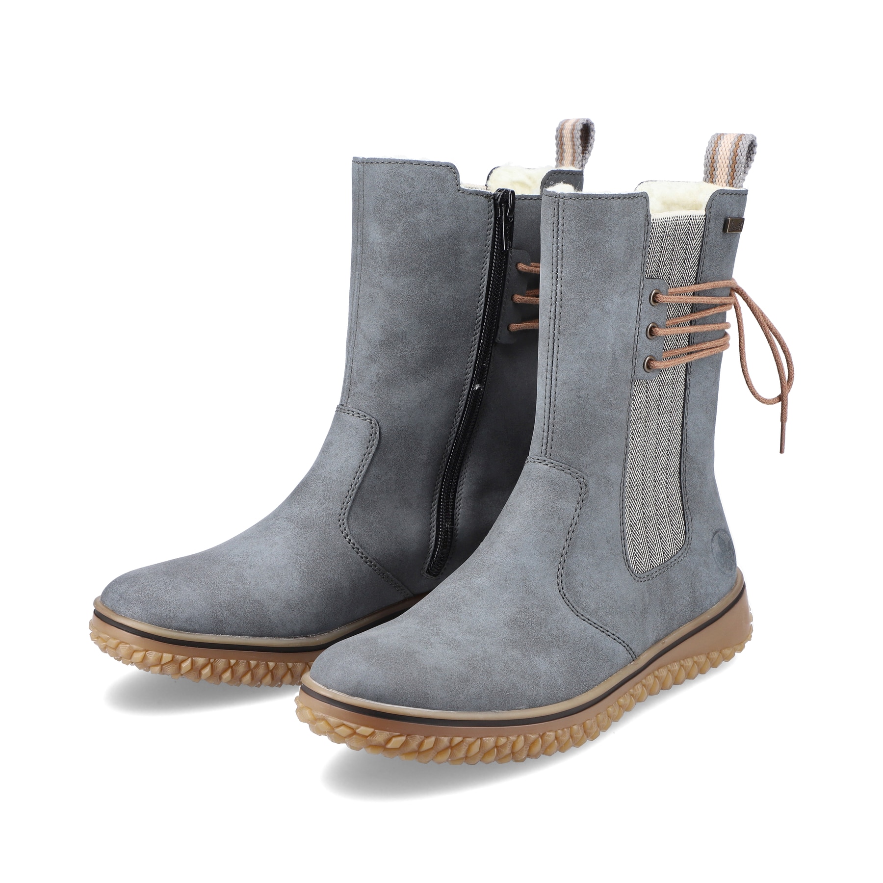 Rieker Damen Chelsea Boots blaugrau