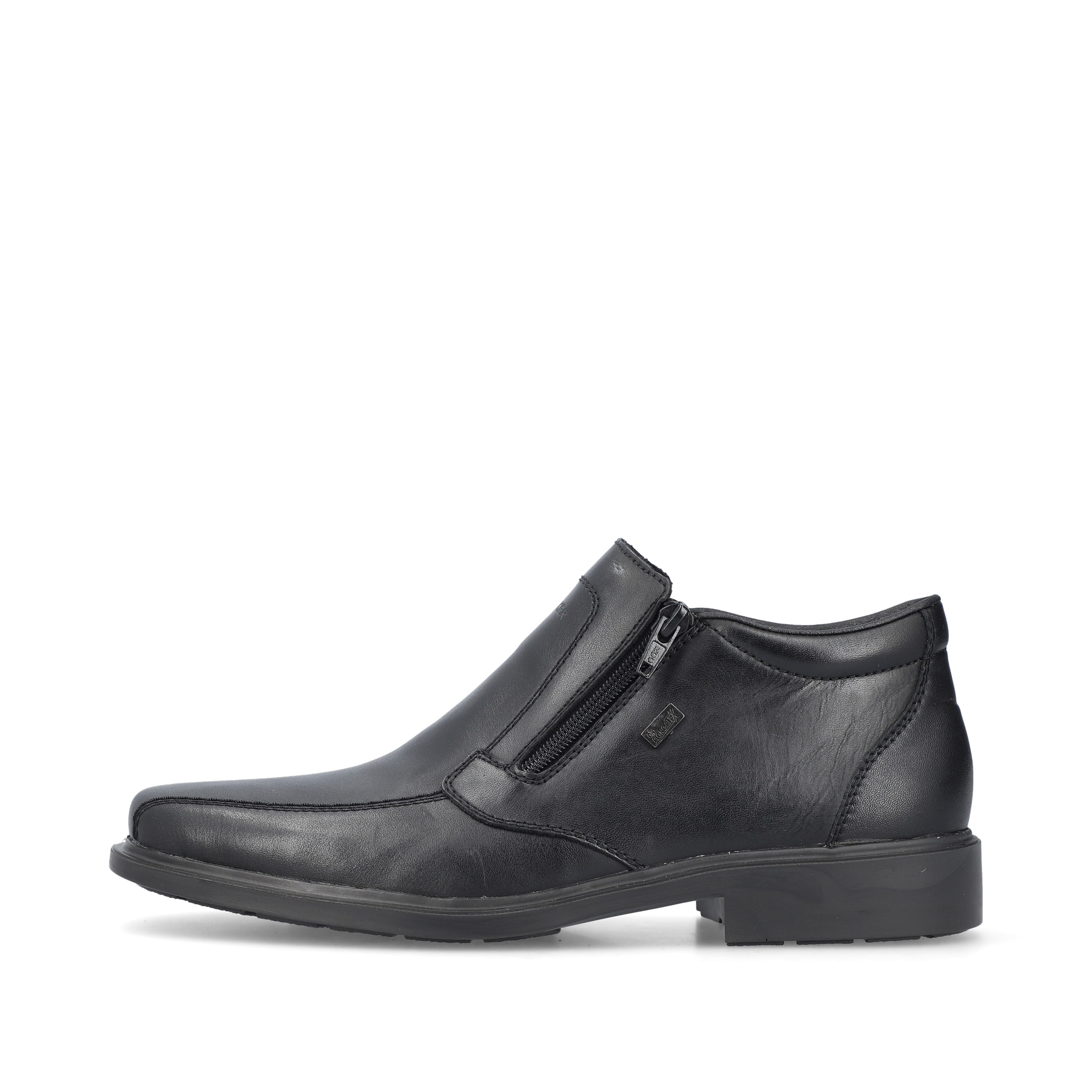 Rieker Herren Slipper glanzschwarz