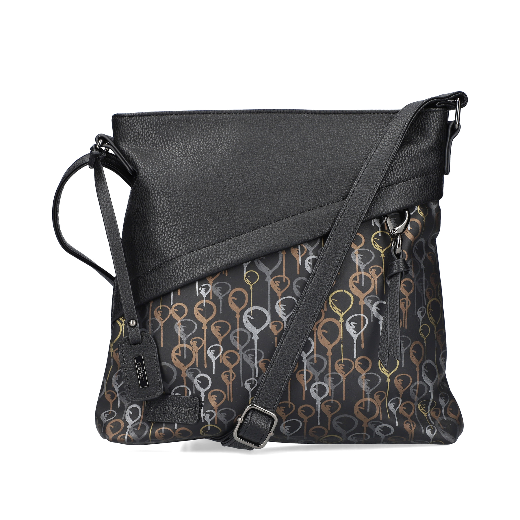 Rieker Damen Handtasche stahlschwarz