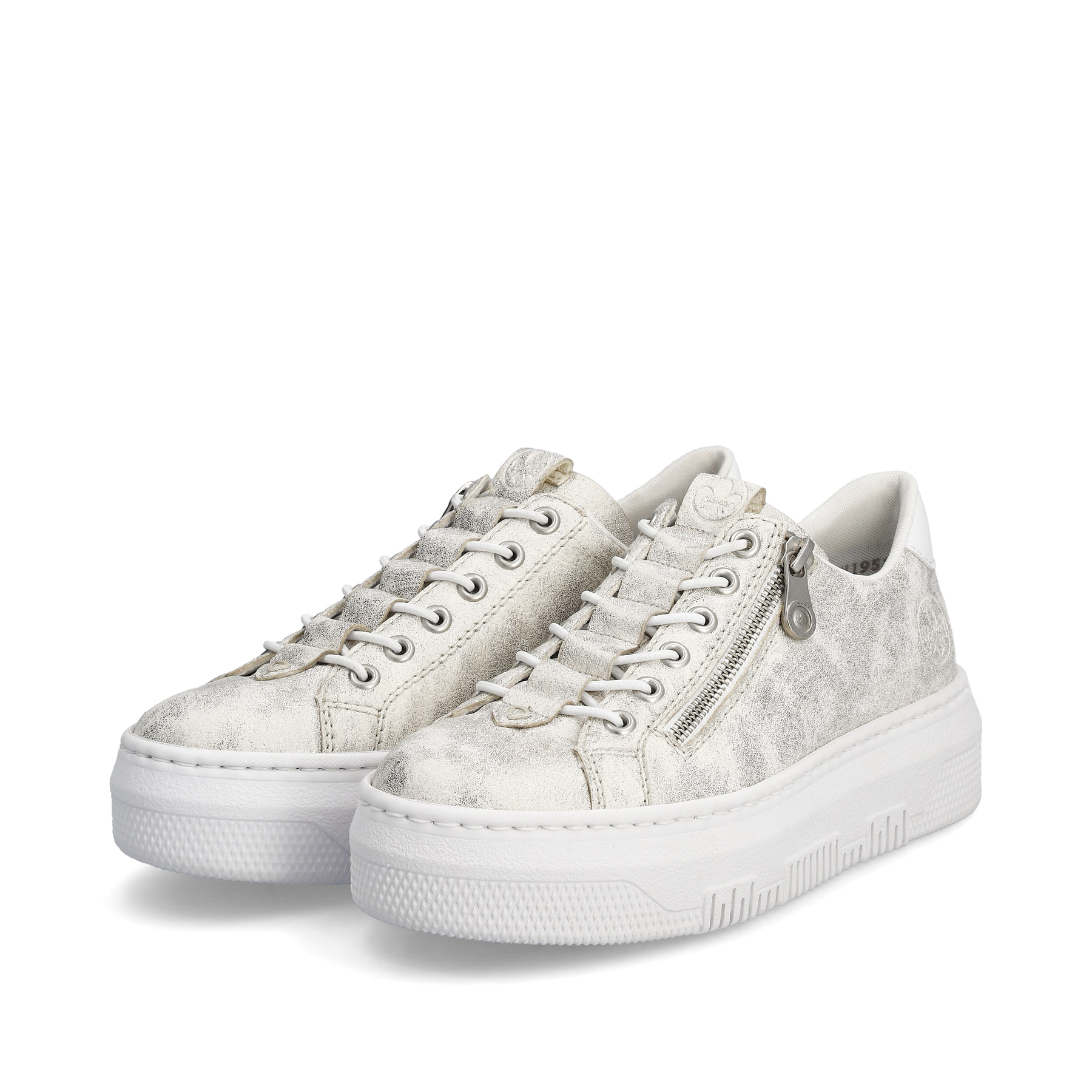 Rieker Damen Sneaker grauweiss