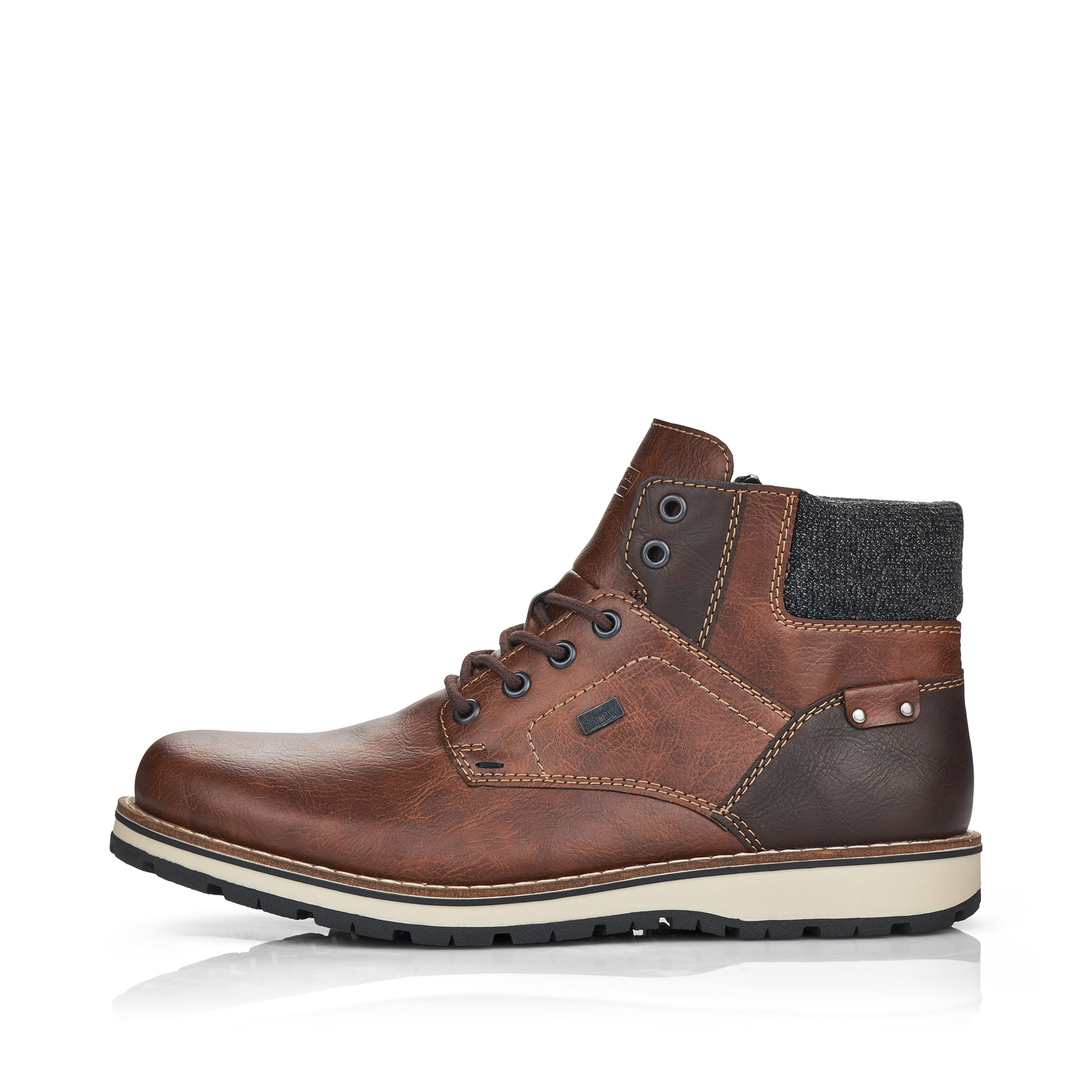 Rieker Herren Schnürstiefel kastanienbraun