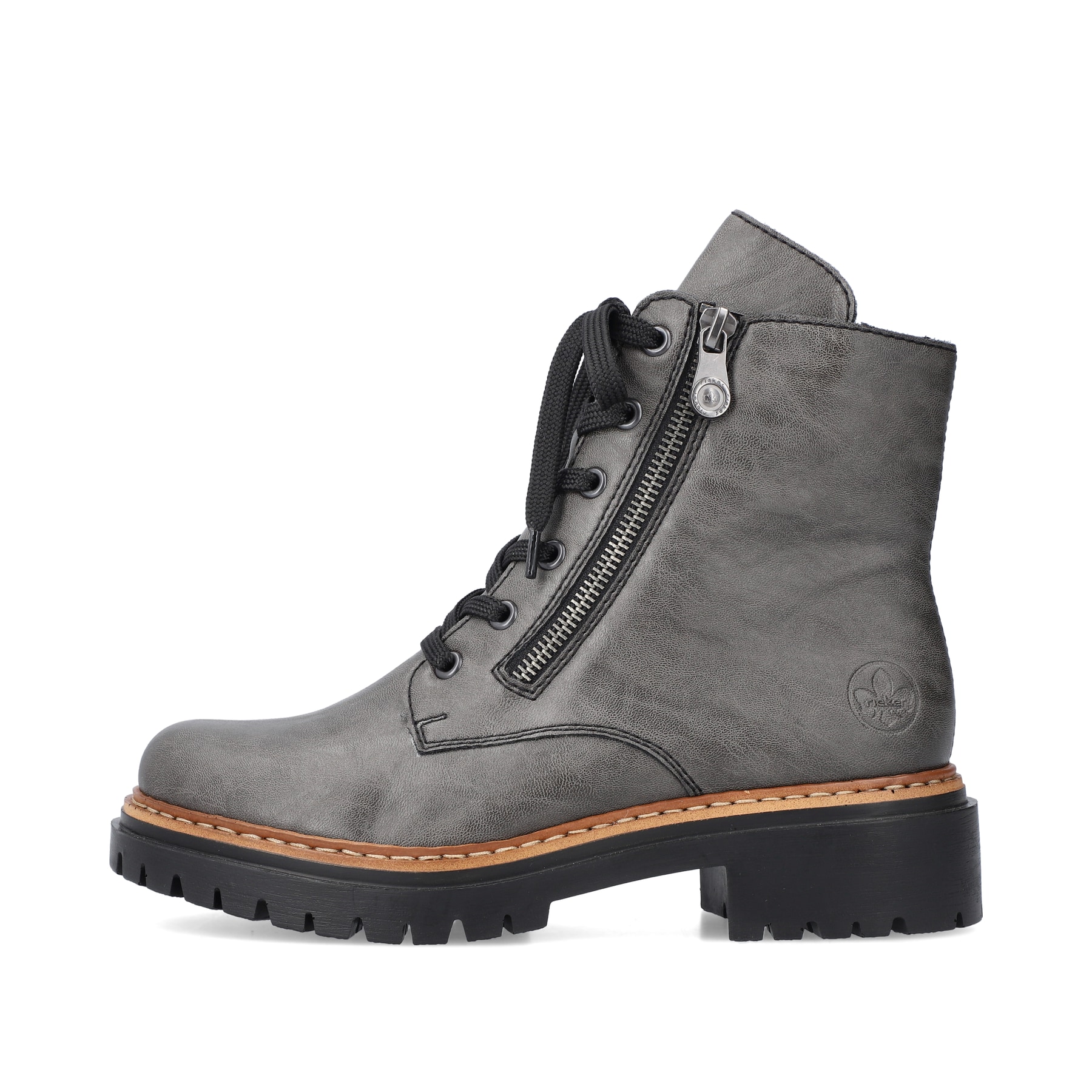 Rieker Damen Biker Boots anthrazit