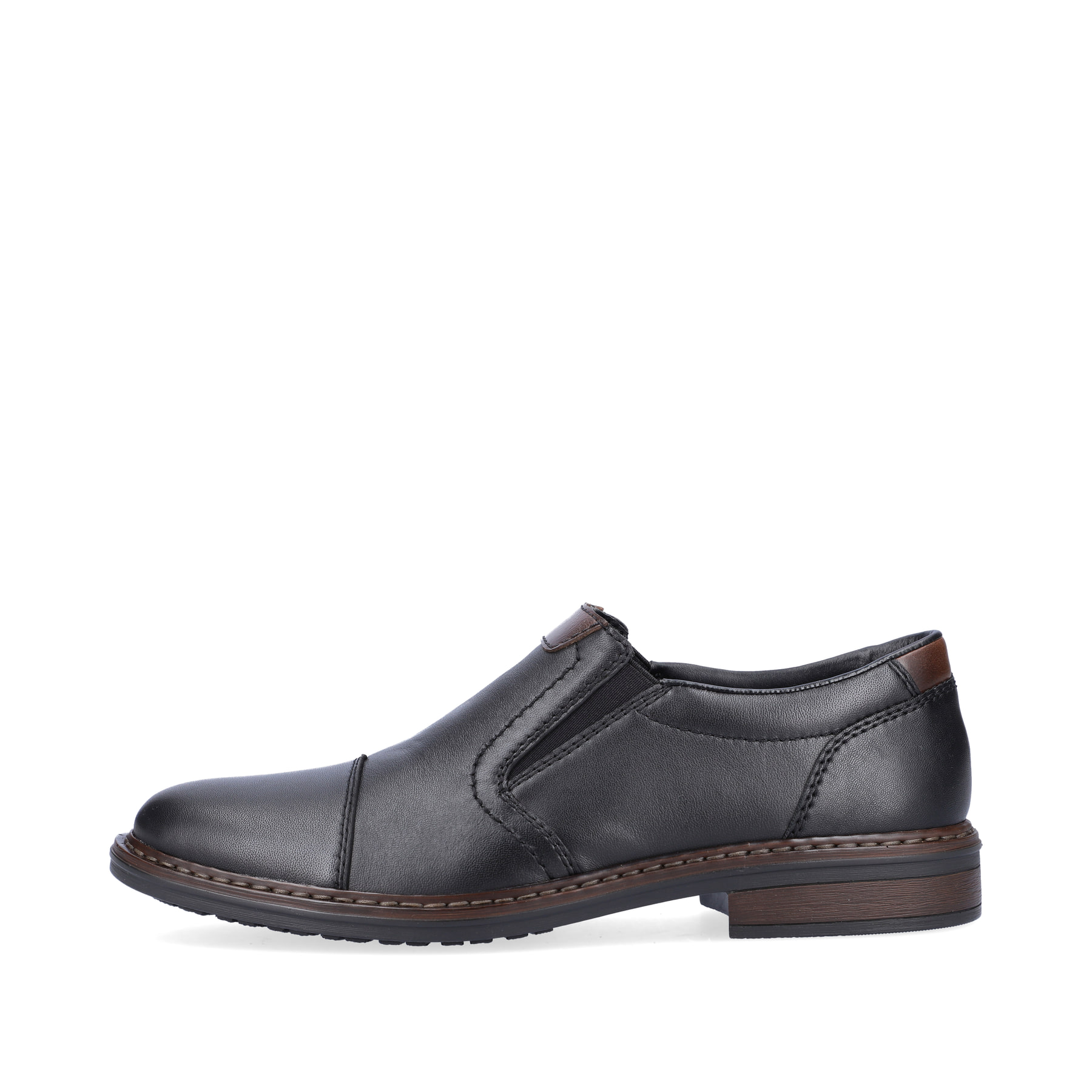 Rieker Herren Slipper tiefschwarz