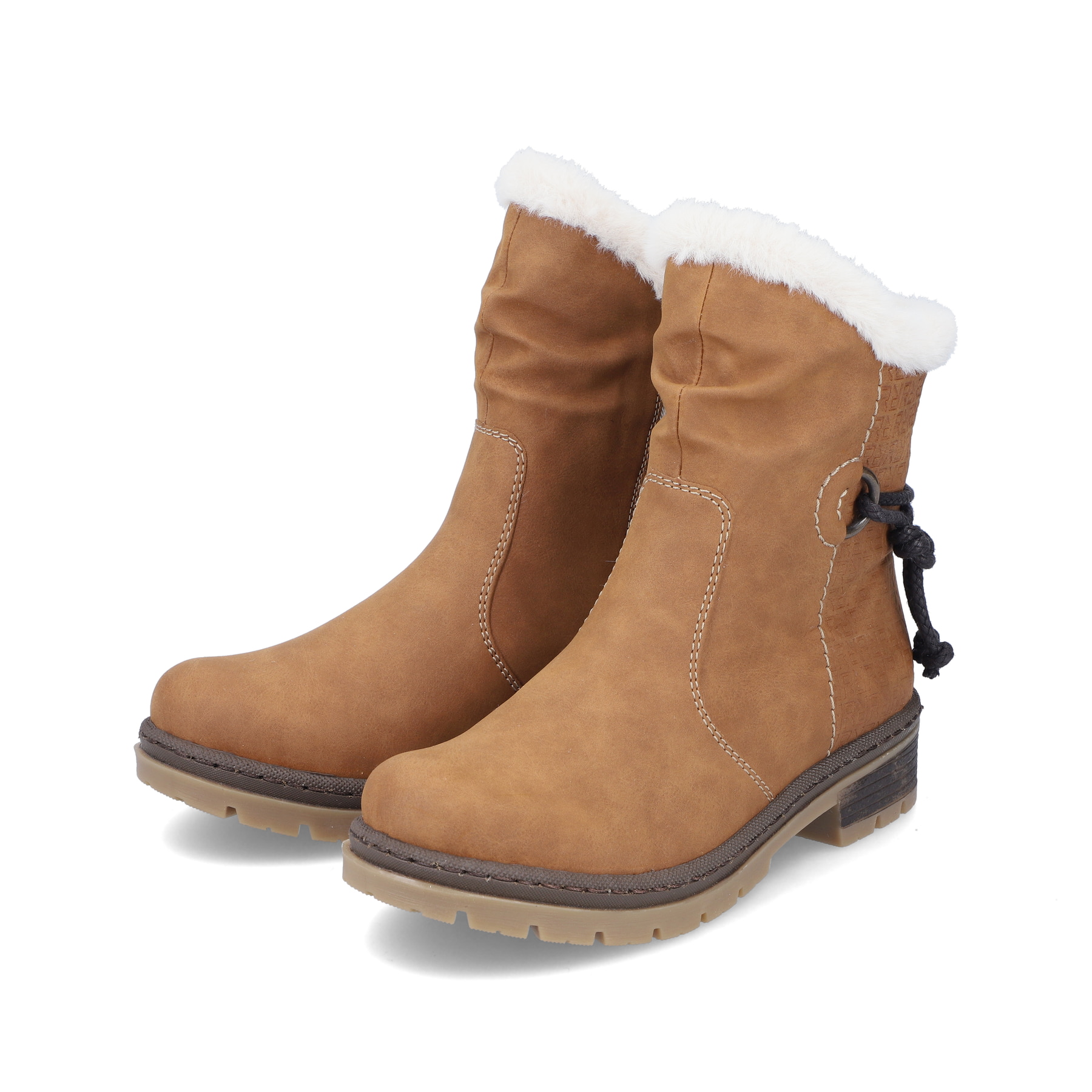 Rieker Damen Kurzstiefel kamelbraun