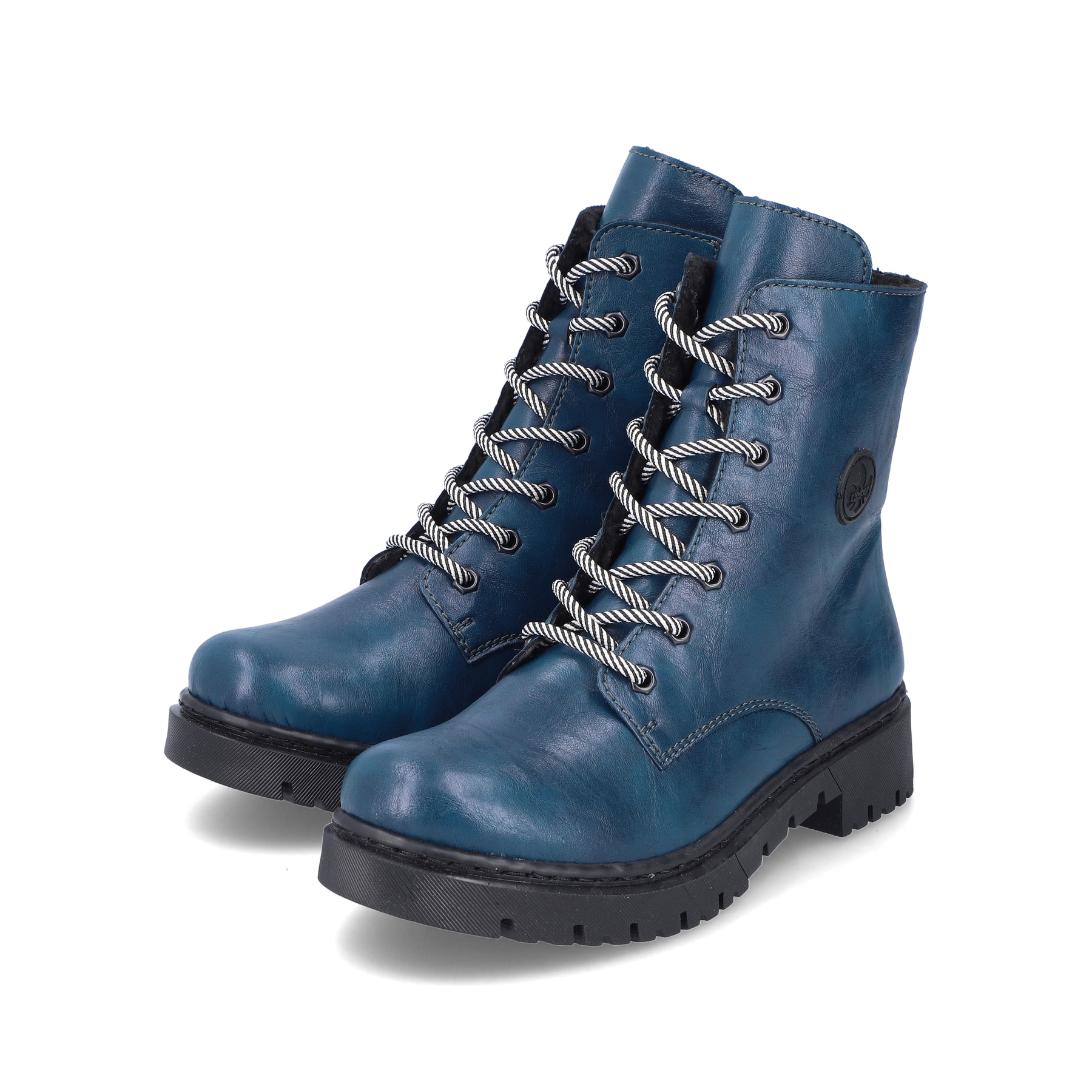 Rieker Damen Biker Boots petrol