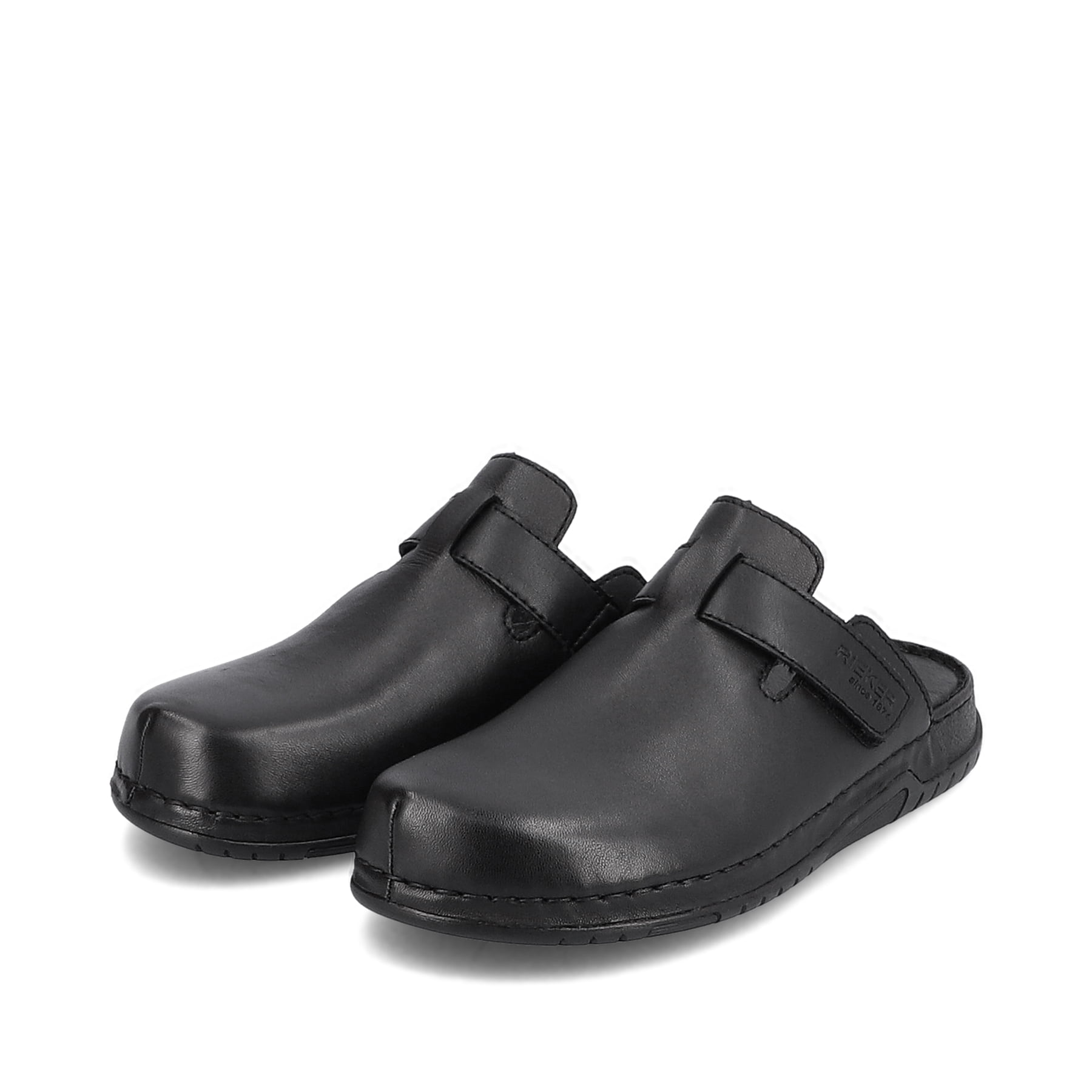 Rieker Herren Clogs nachtschwarz