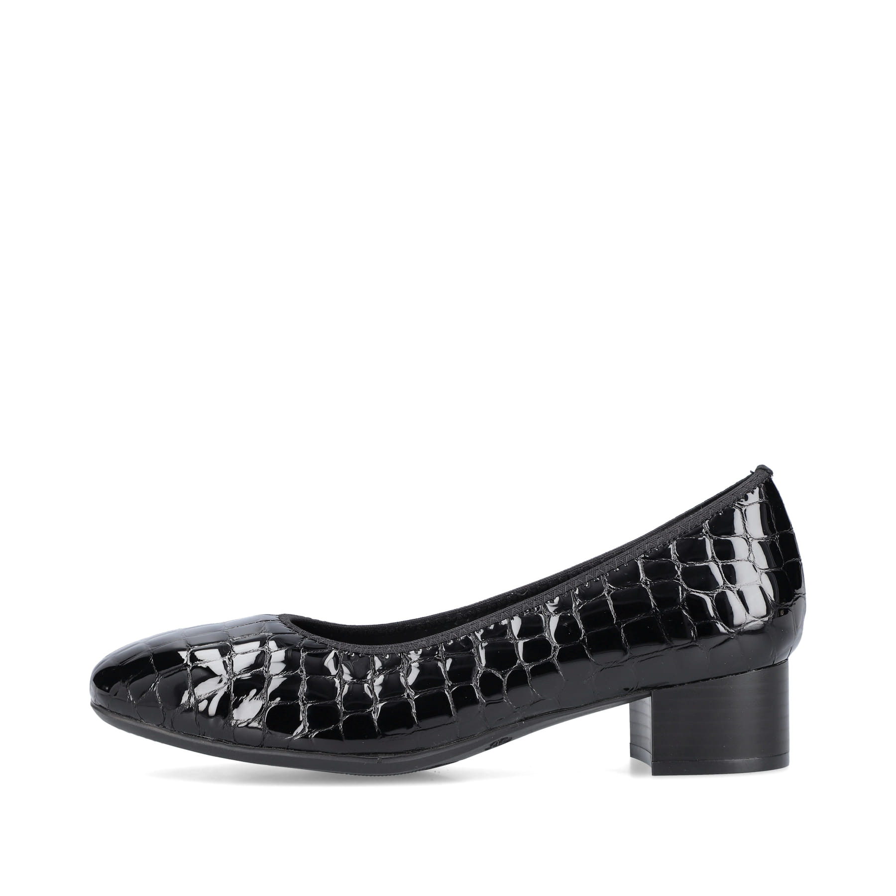 Rieker Damen Pumps glanzschwarz