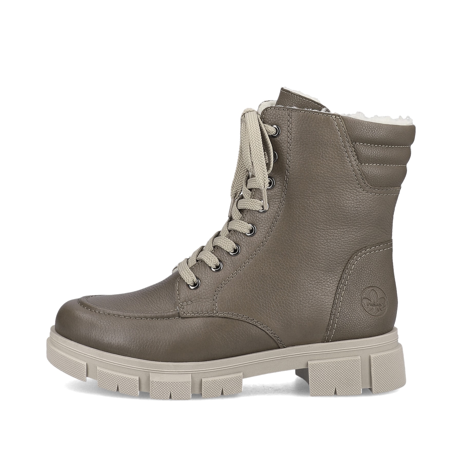 Rieker Damen Schnürstiefel granitgrau