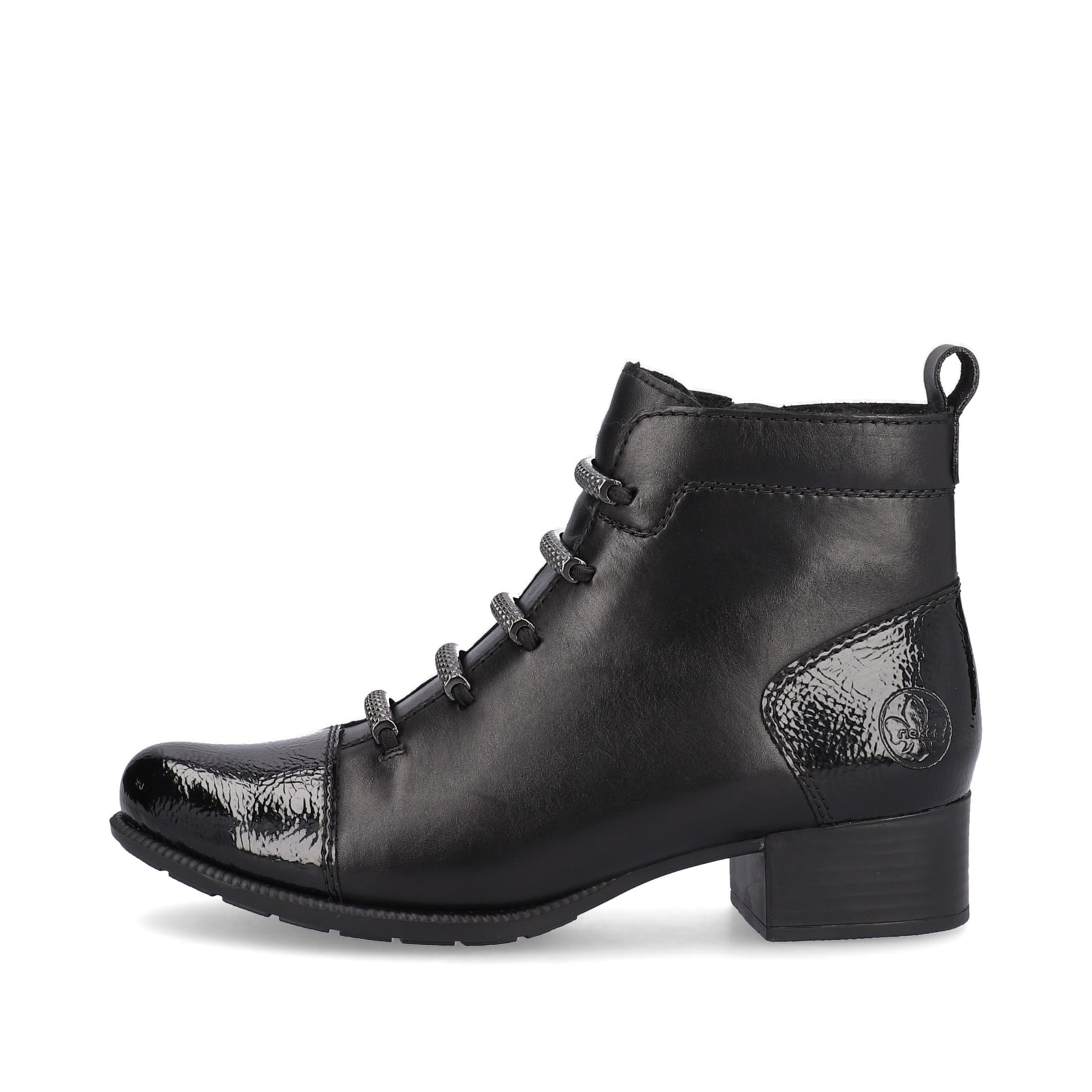 Rieker Damen Stiefeletten tiefschwarz
