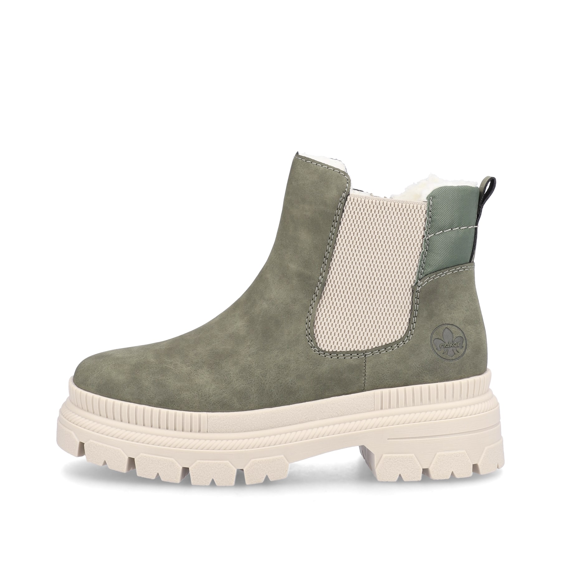Rieker Damen Chelsea Boots olivgrün