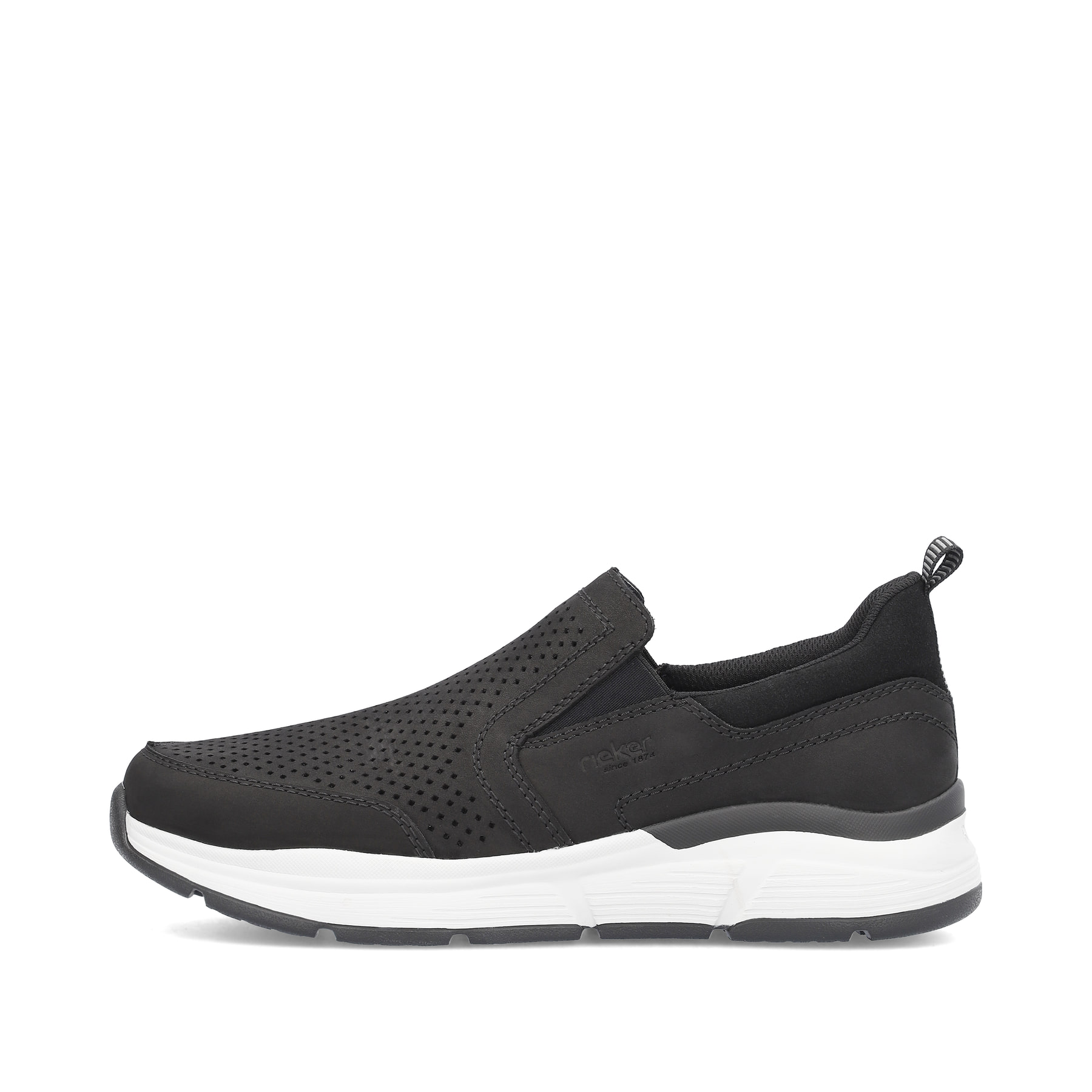 Rieker Herren Slipper tiefschwarz