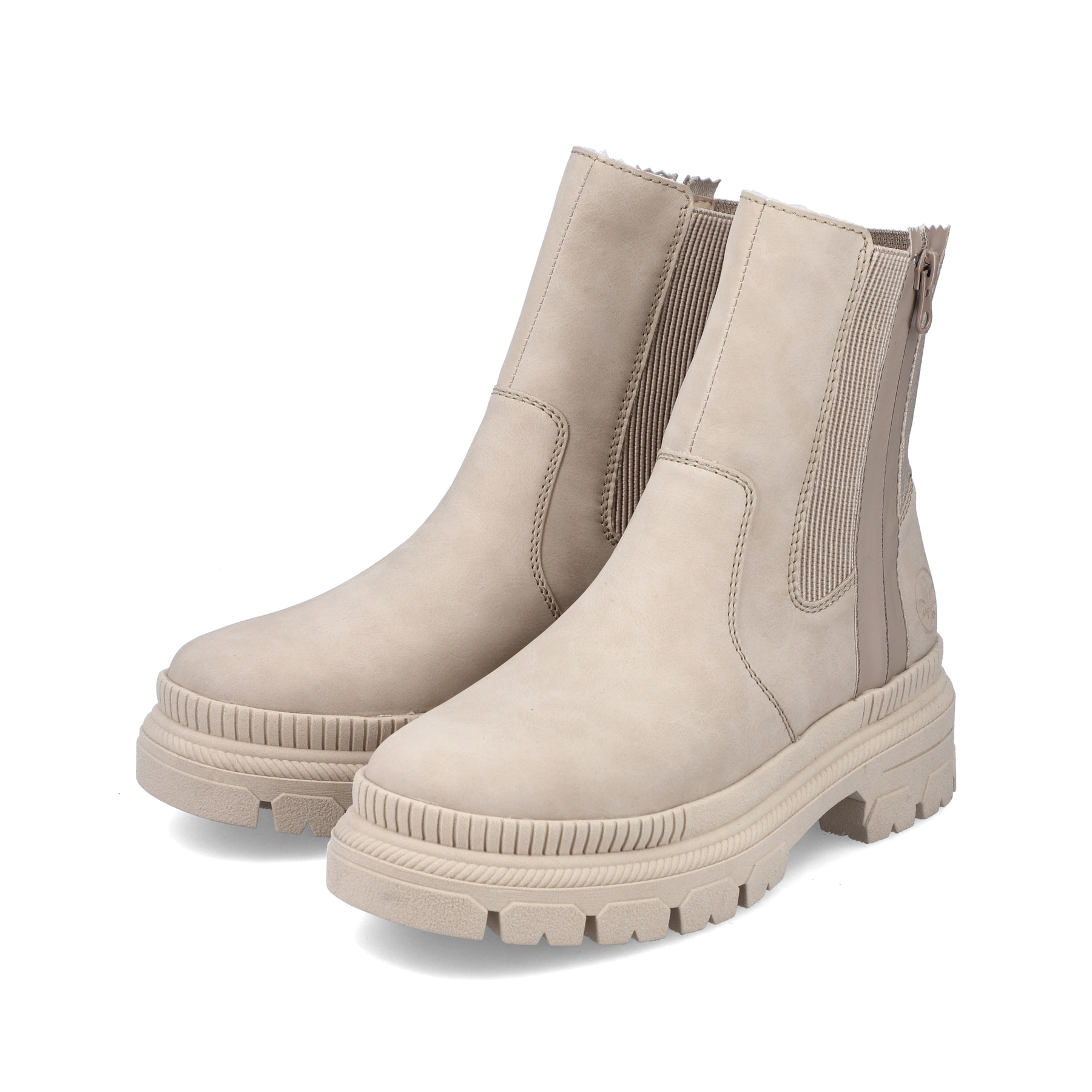 Rieker Damen Chelsea Boots champagner