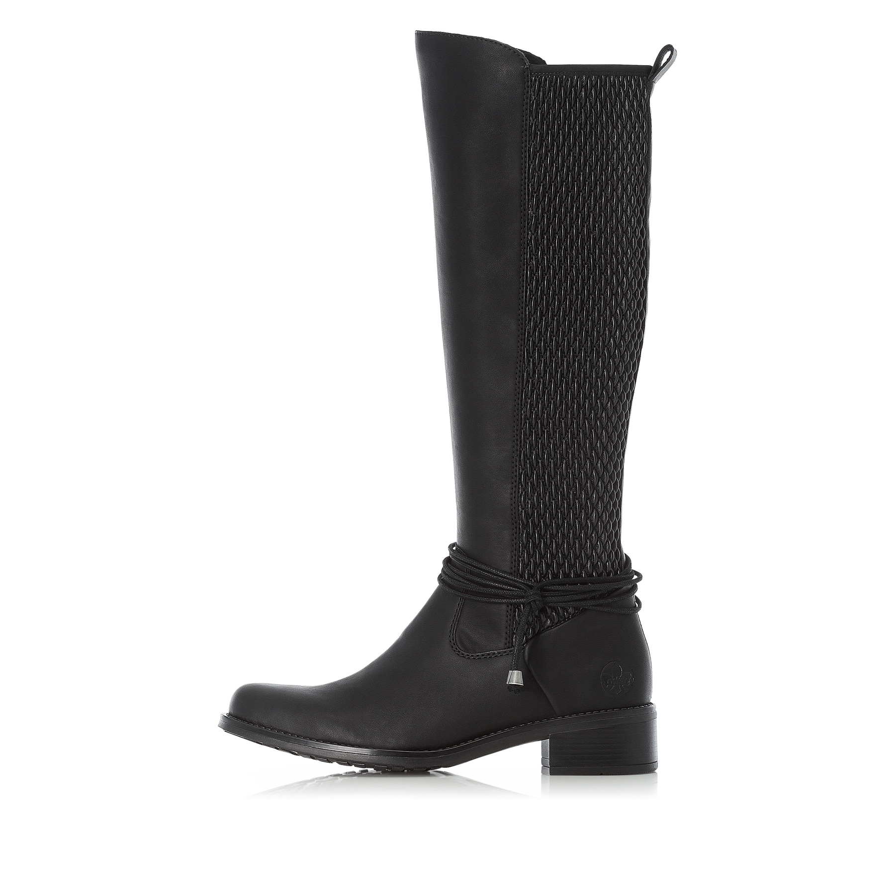 Rieker Damen Langschaftstiefel tiefschwarz