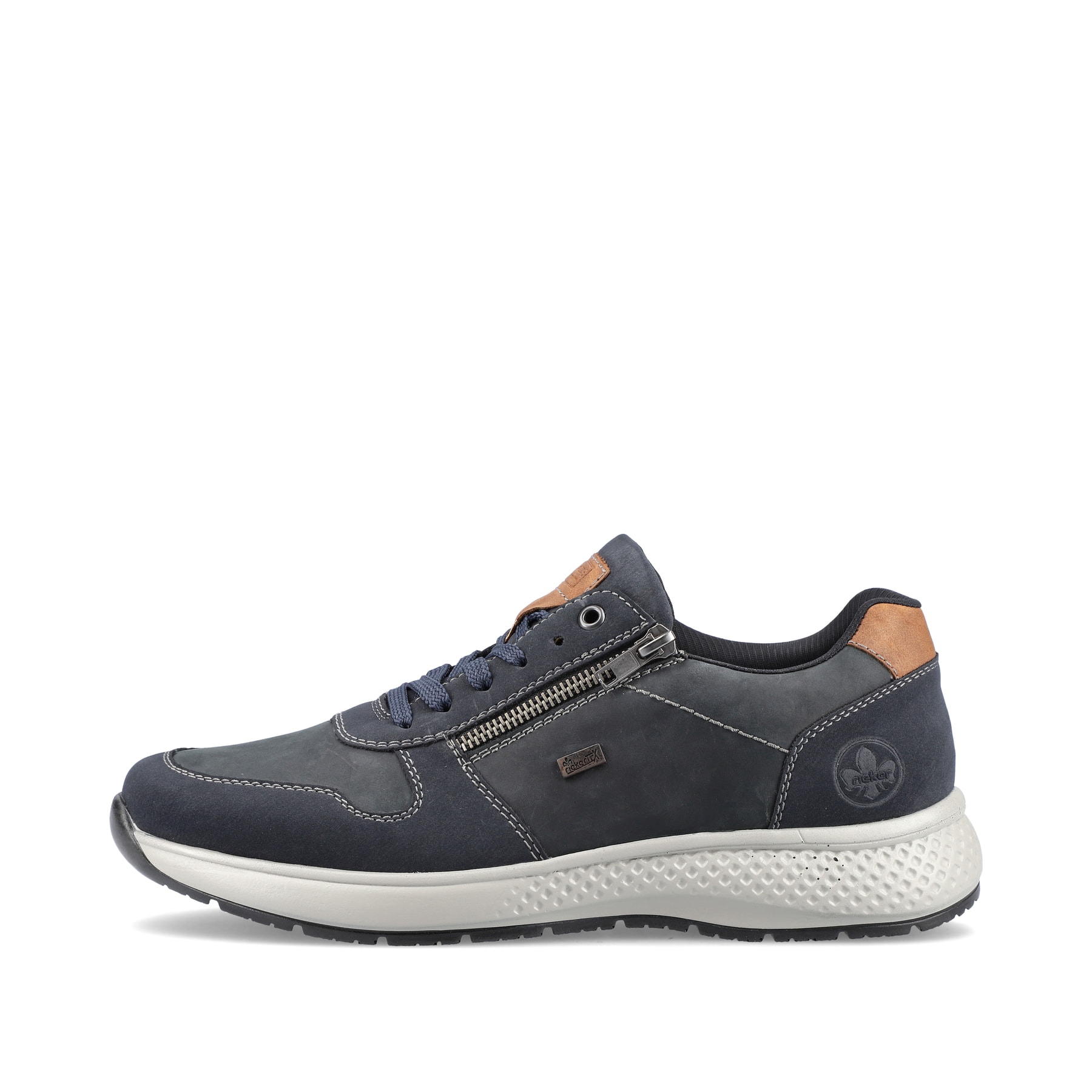 Rieker Herren Schnürschuhe blau-braun