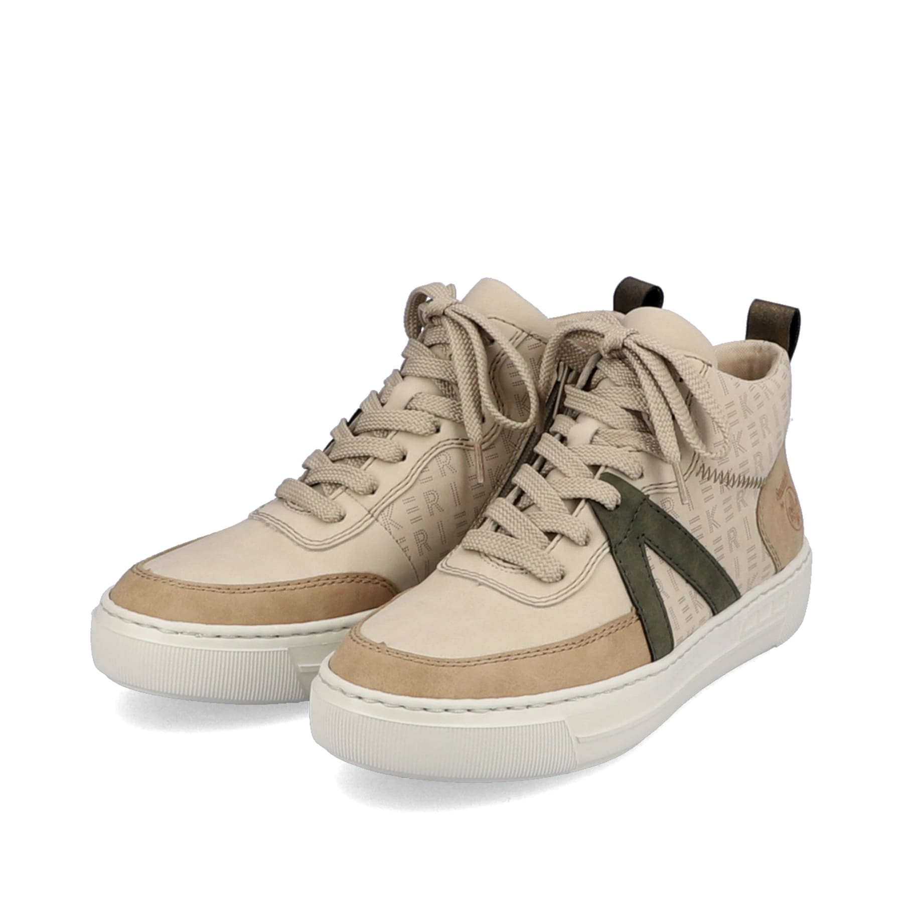 Rieker Damen Sneaker by Rieker cremebeige-khakigrün