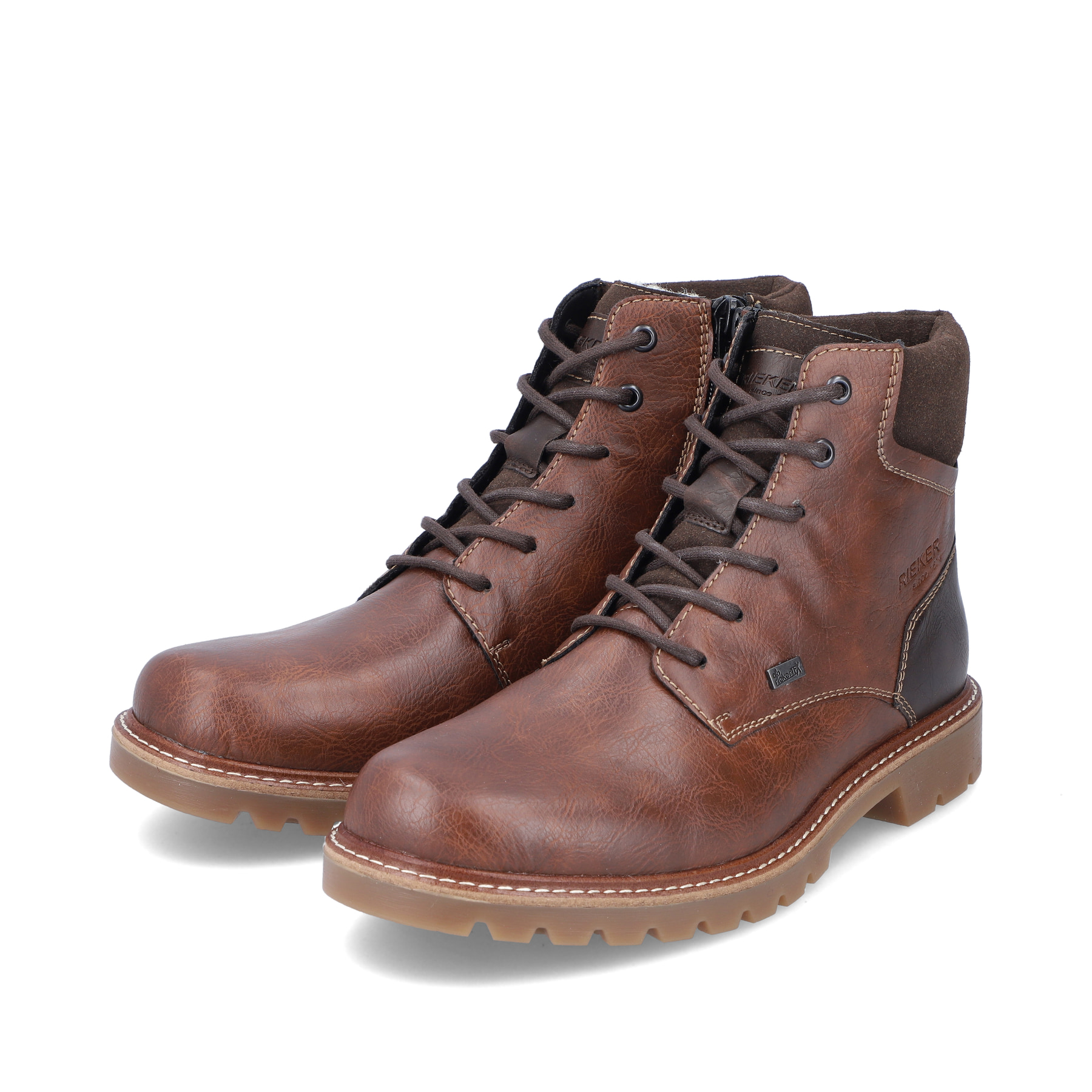 Rieker Herren Schnürstiefel kastanienbraun