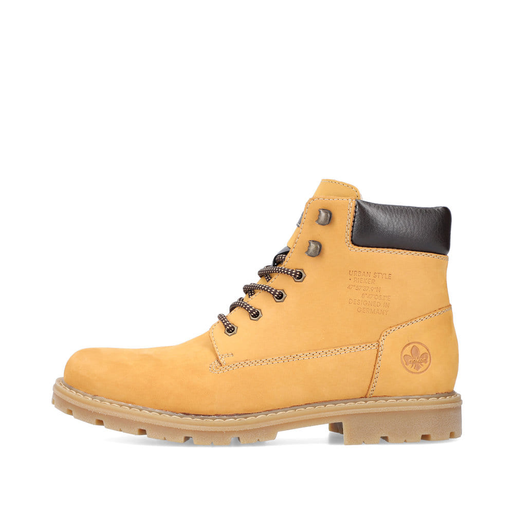 Rieker Herren Schnürstiefel goldgelb