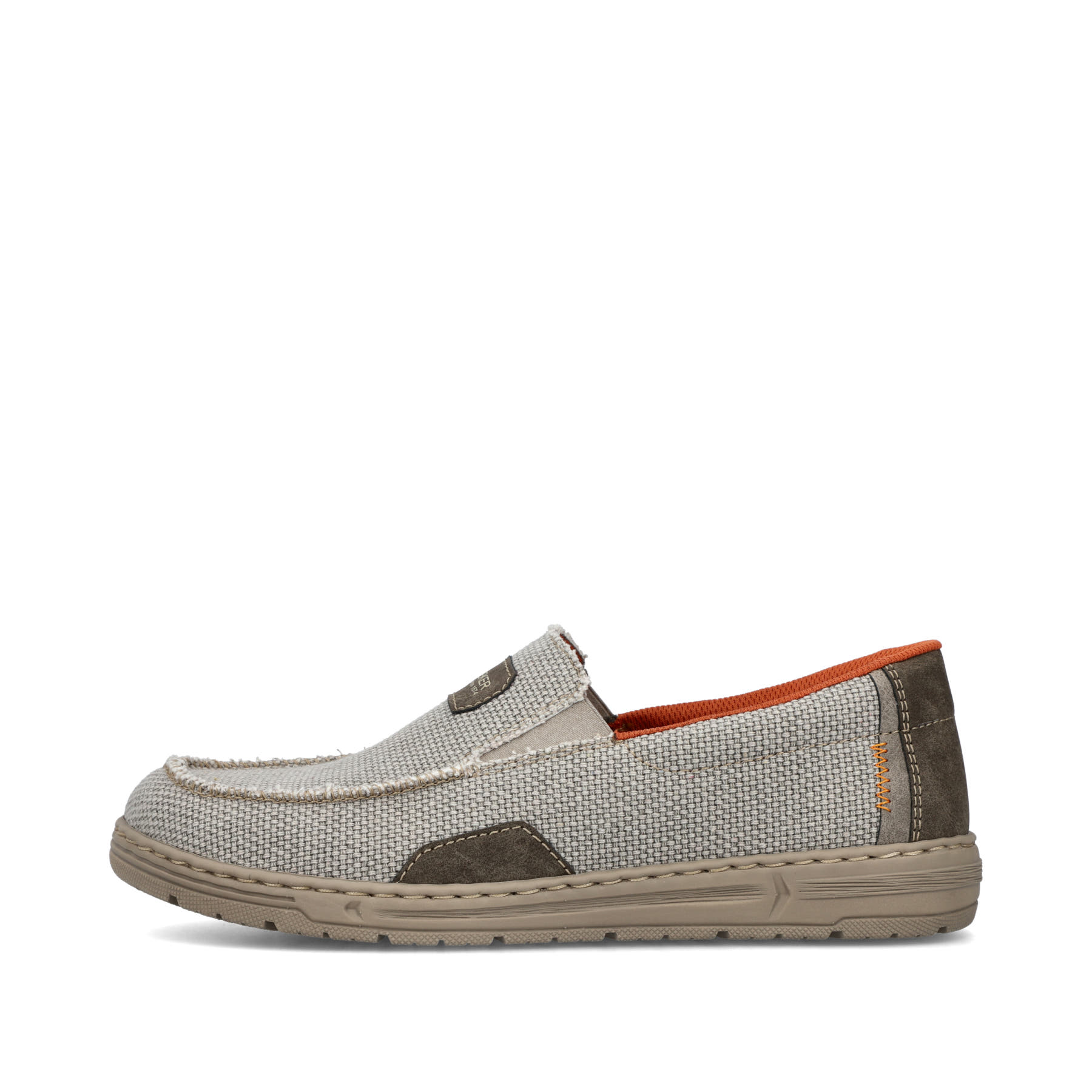 Rieker Herren Slipper hellbeige-orange