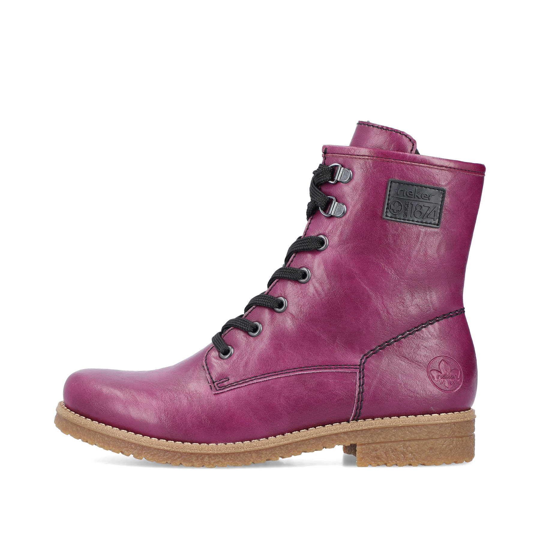 Rieker Damen Schnürstiefel aubergine
