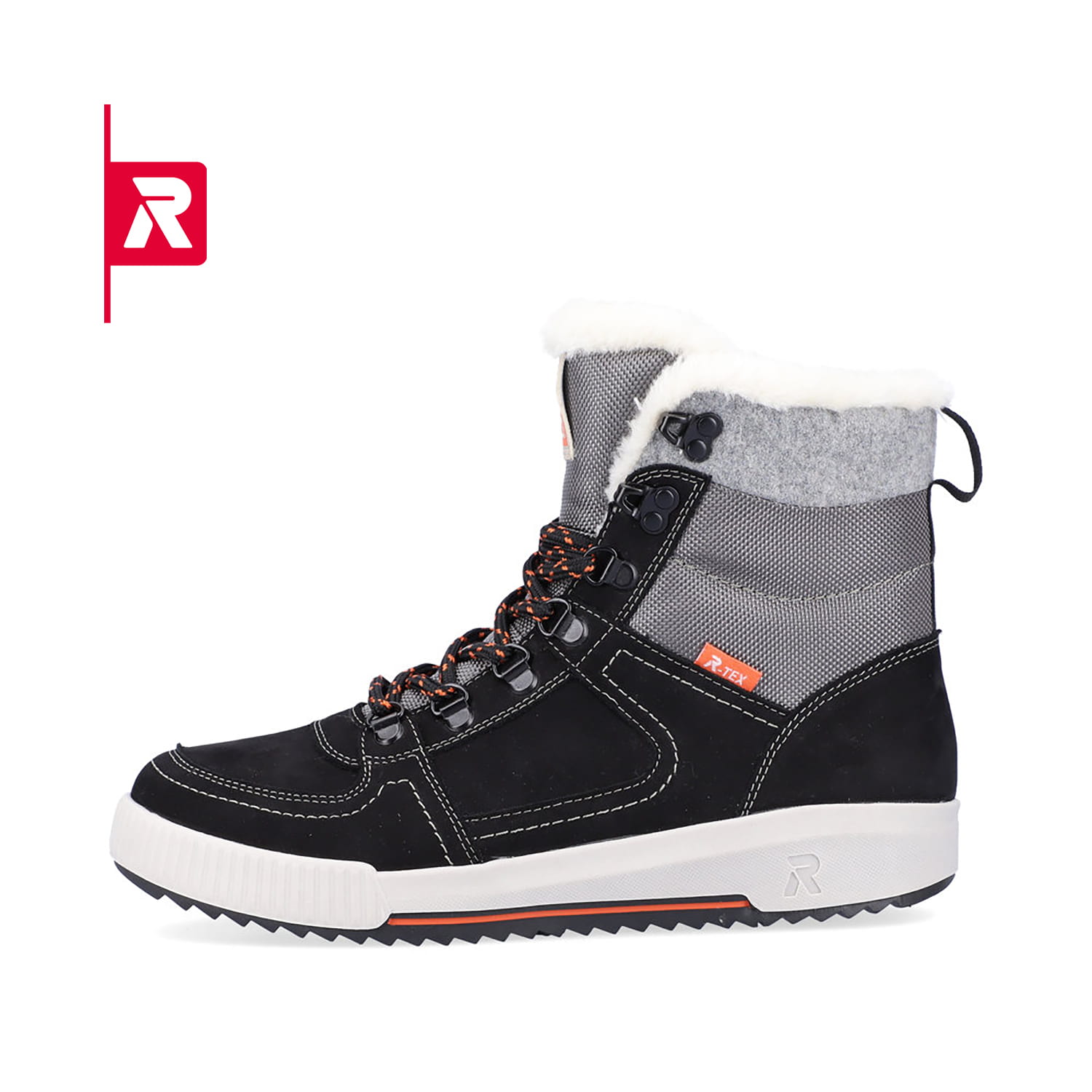 Rieker EVOLUTION Damen Stiefel deep-black stone-grey