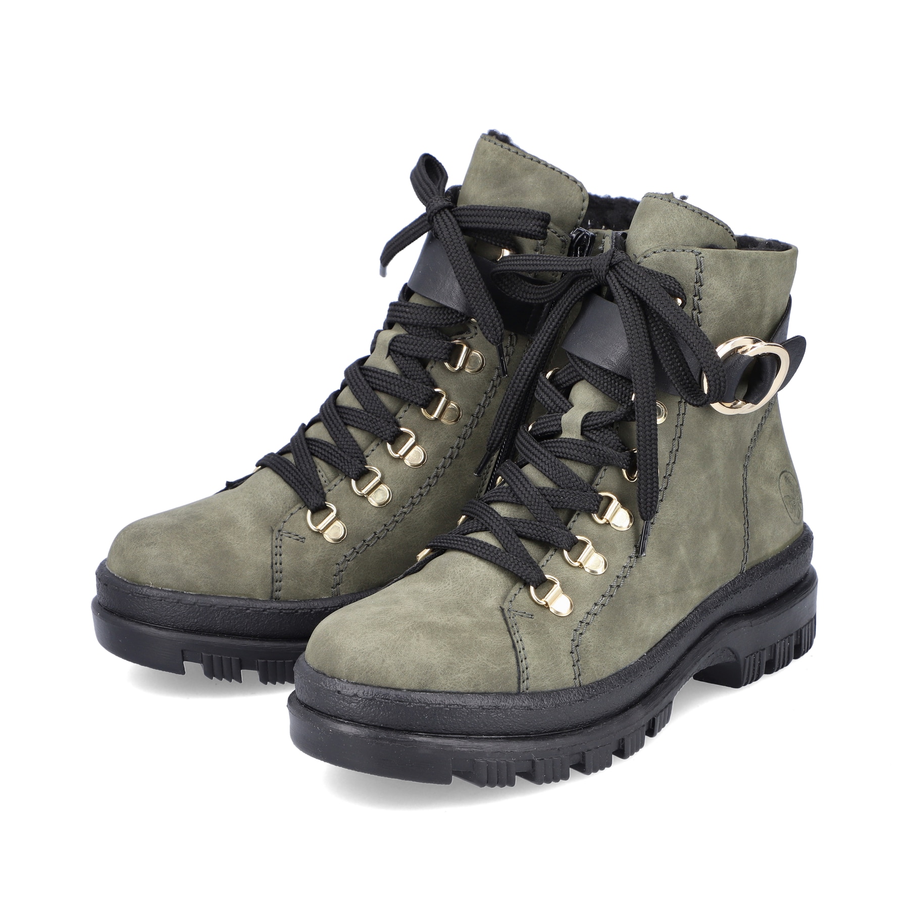 Rieker Damen Biker Boots laubgrün