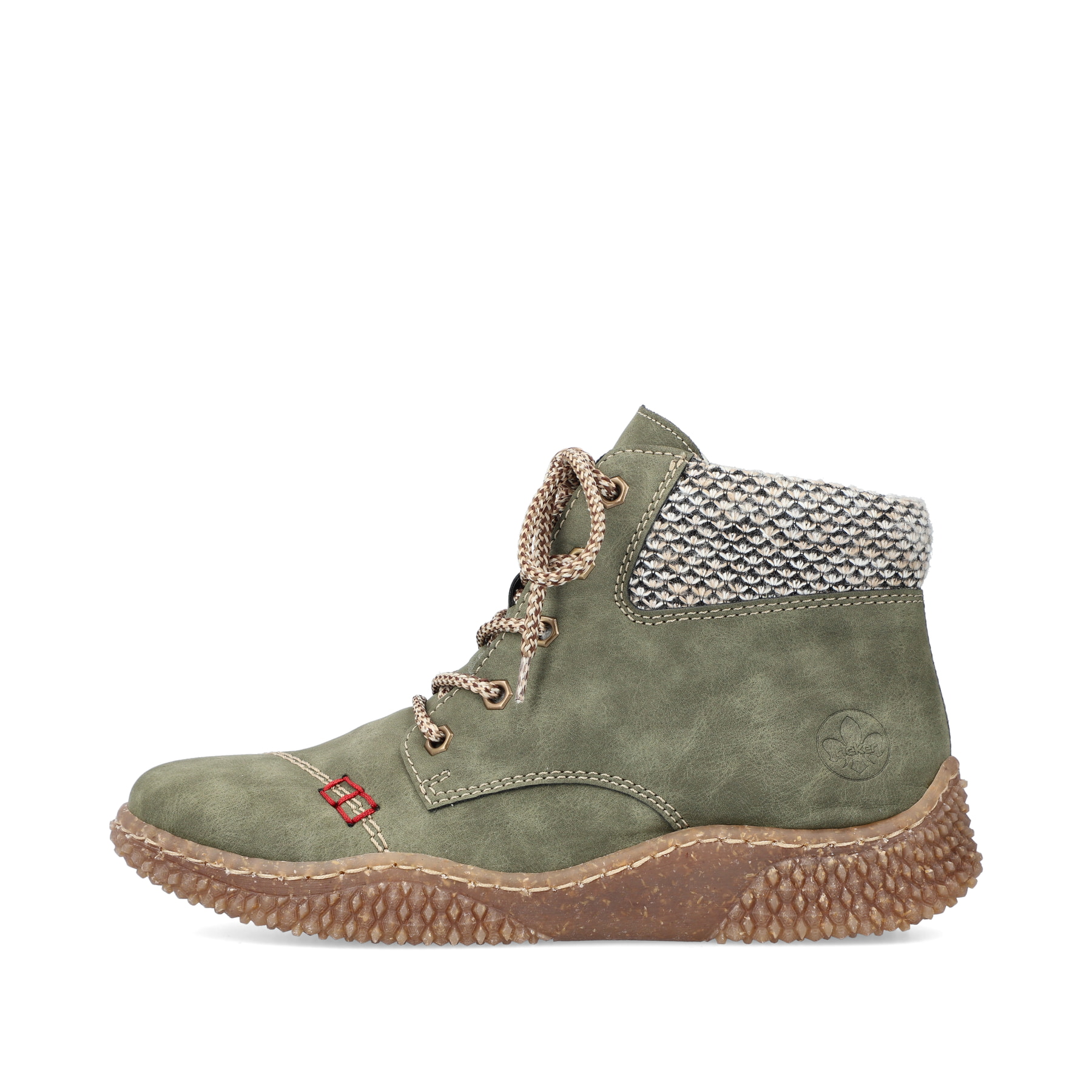Rieker Damen Schnürstiefel laubgrün