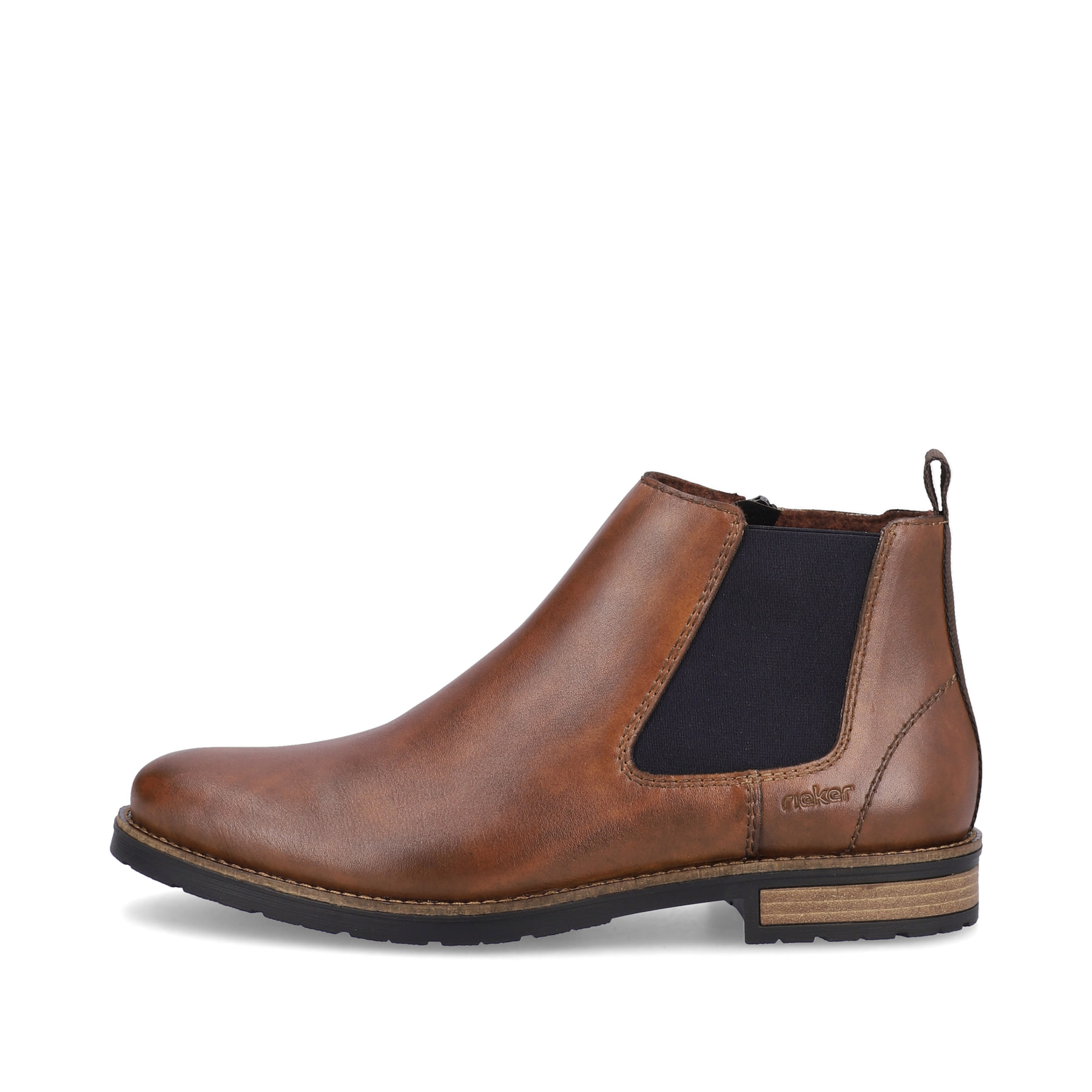 Rieker Herren Chelsea Boots nussbraun-schwarz