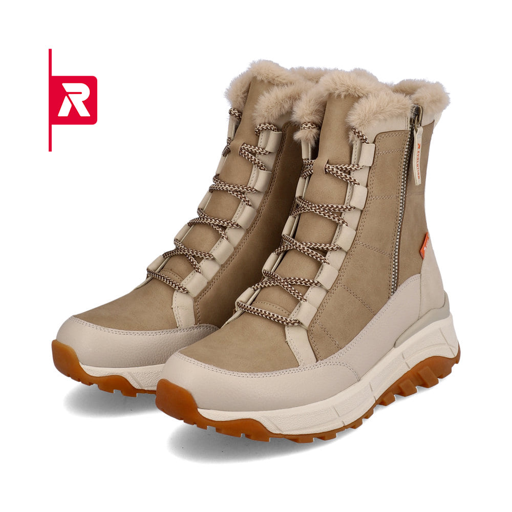 Rieker EVOLUTION Damen Stiefel creme beige