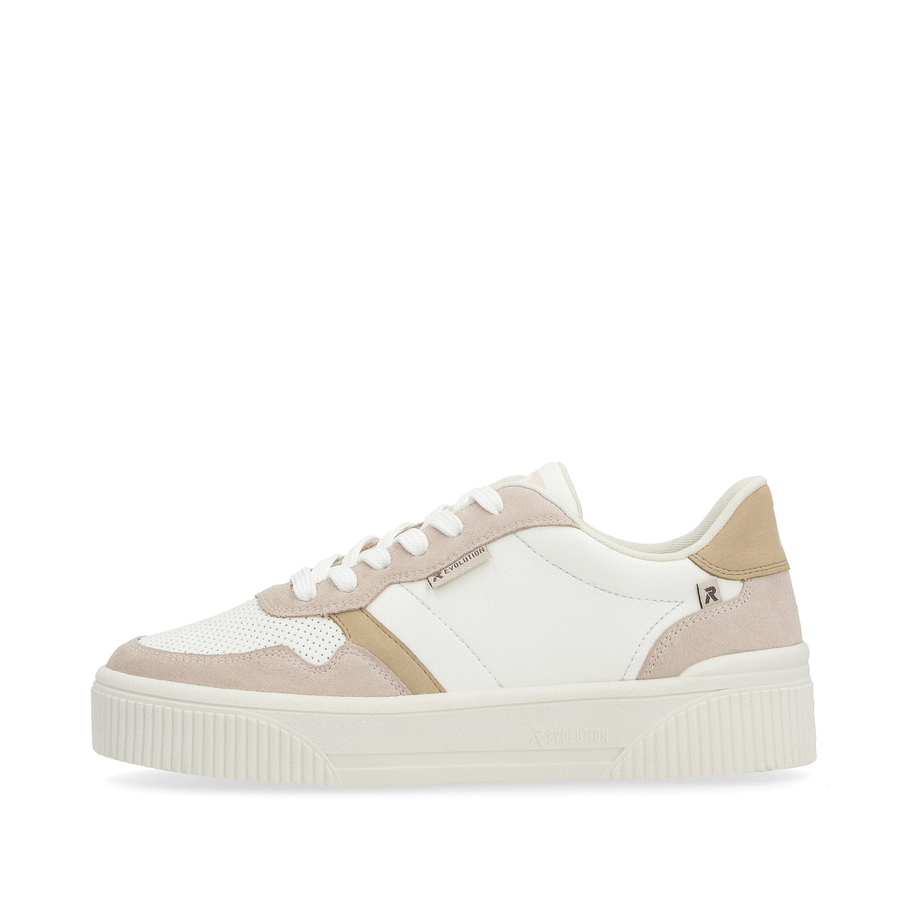 Rieker EVOLUTION Damen Sneaker crystal-white sand-beige