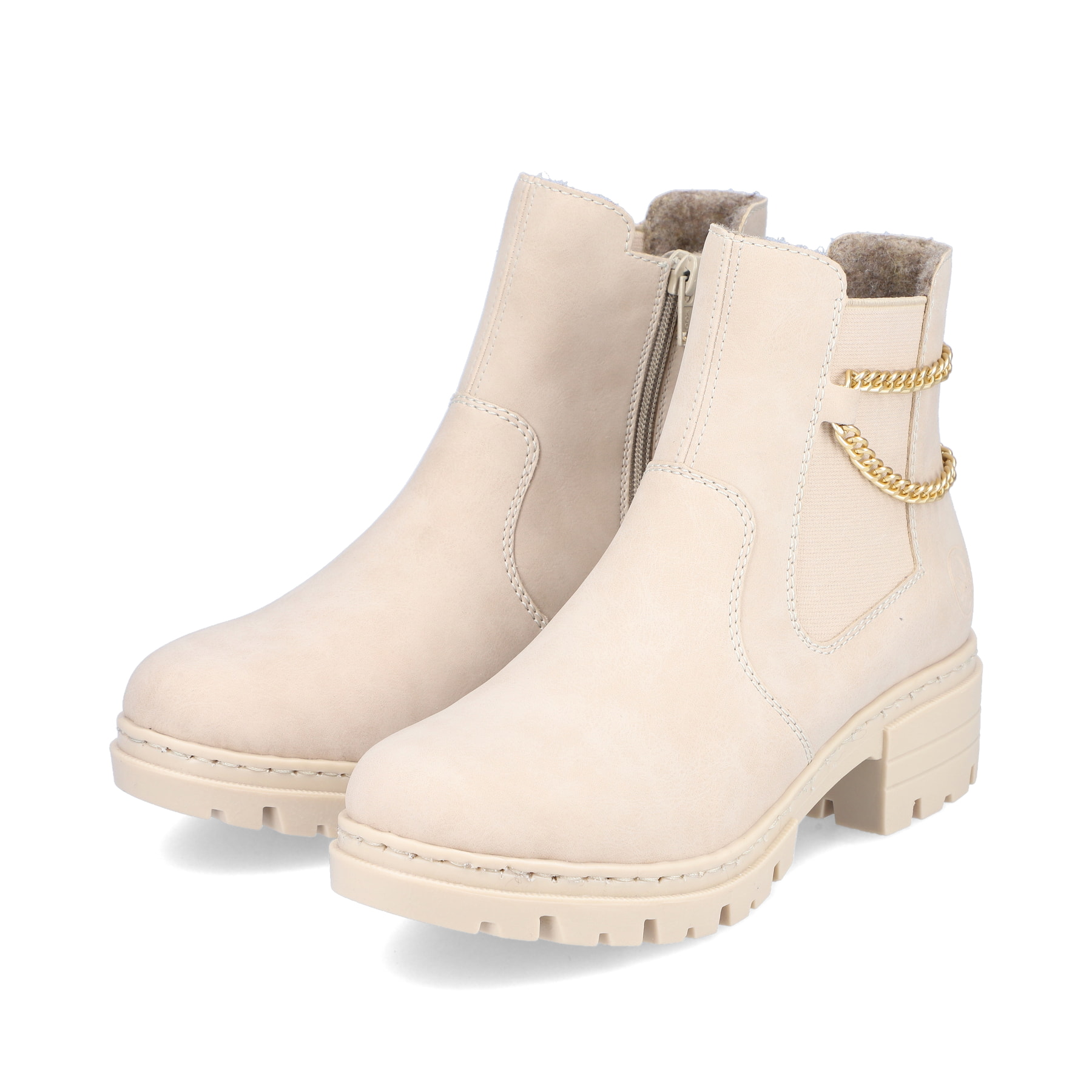 Rieker Damen Chelsea Boots hellbeige