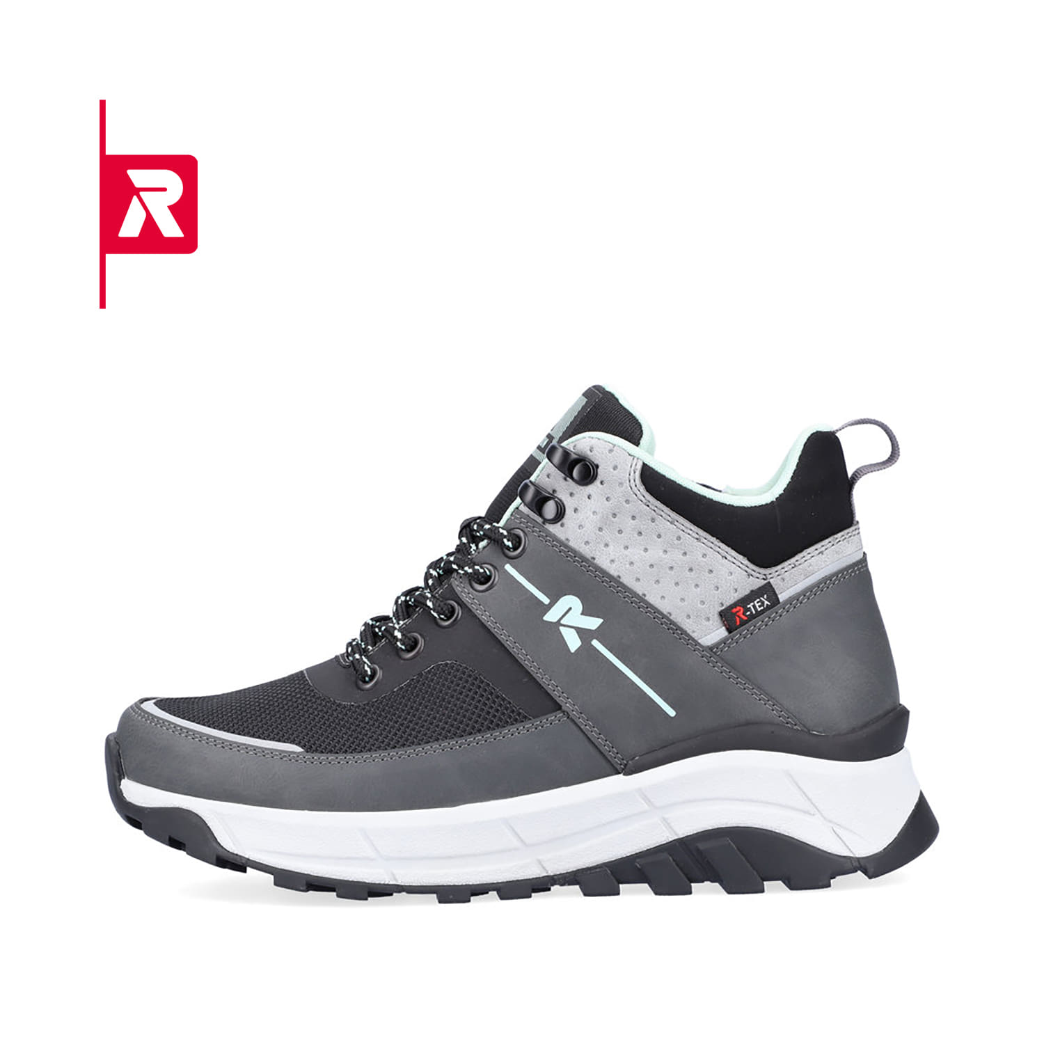 Rieker EVOLUTION Damen Stiefel stone-grey ice-blue