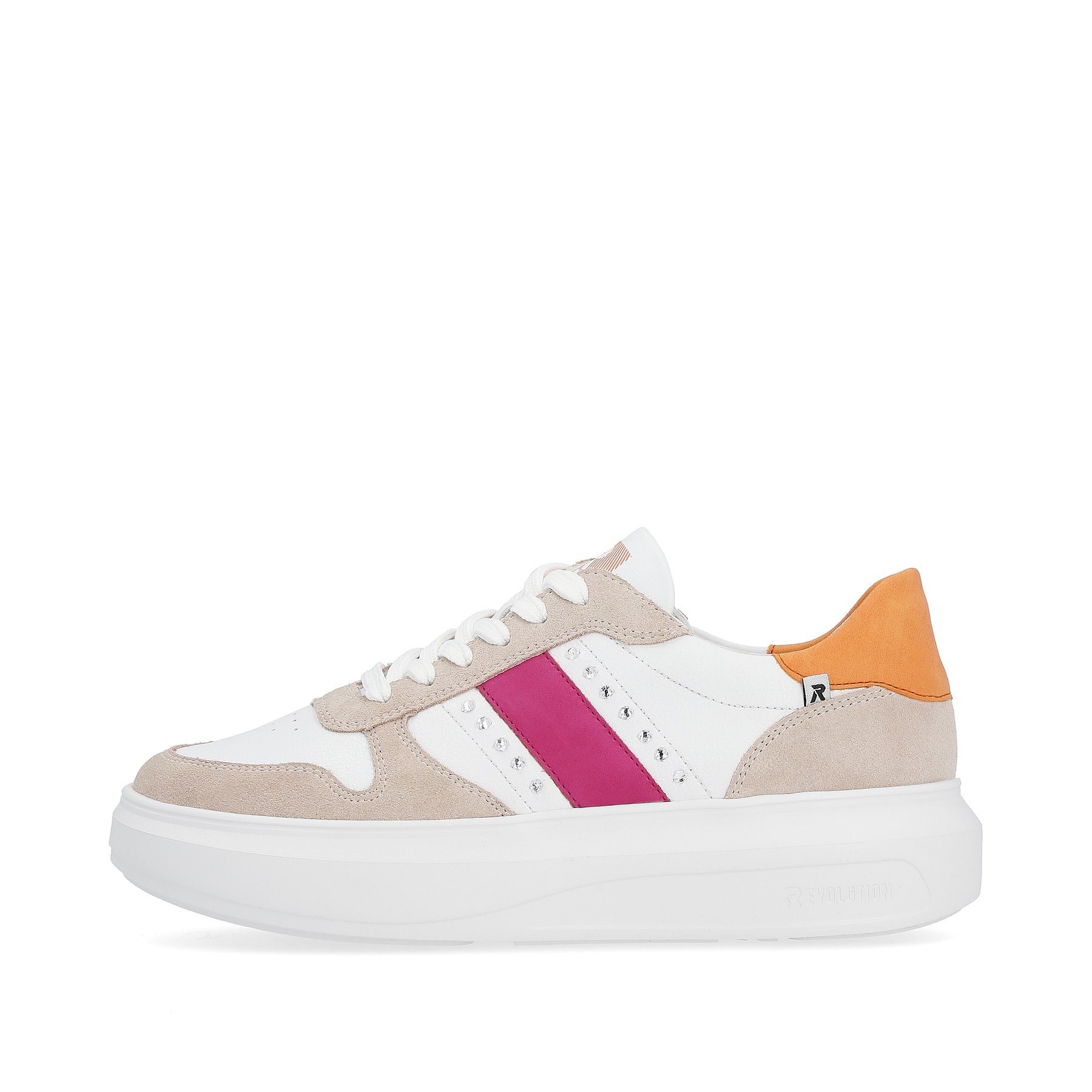 Rieker EVOLUTION Damen Sneaker pearl-white sand-beige
