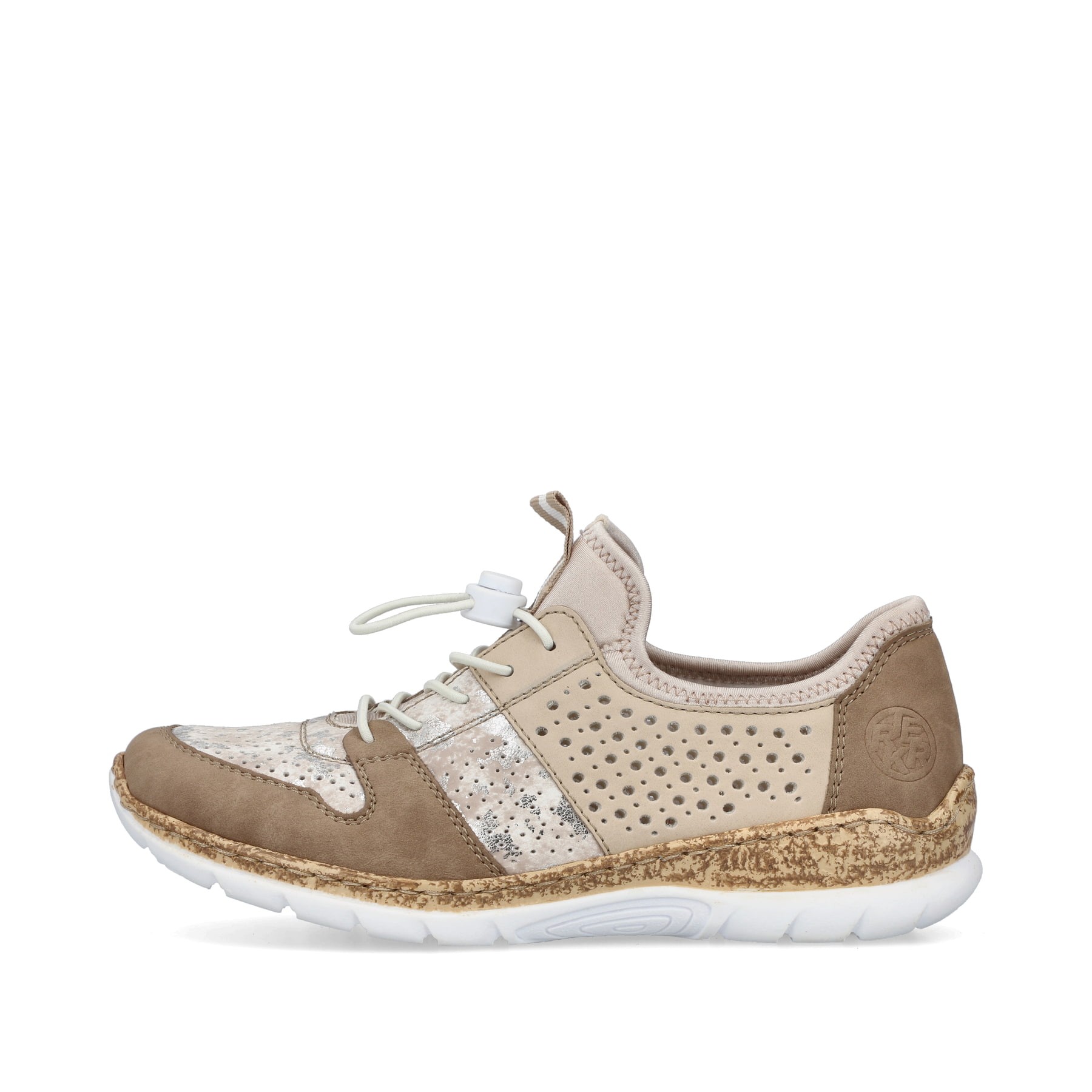 Rieker Damen Slipper braunbeige