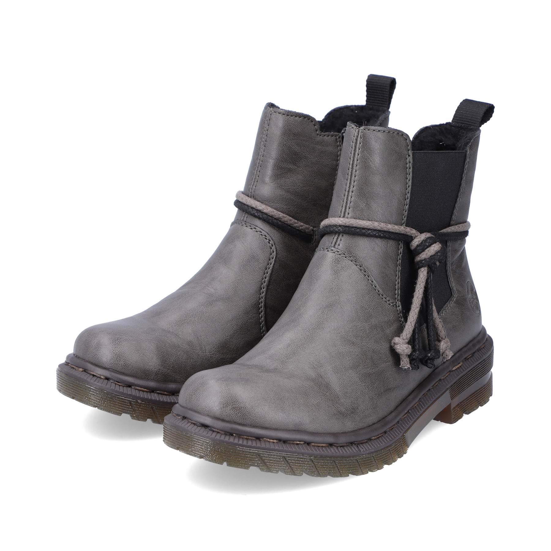 Rieker Damen Chelsea Boots silbergrau